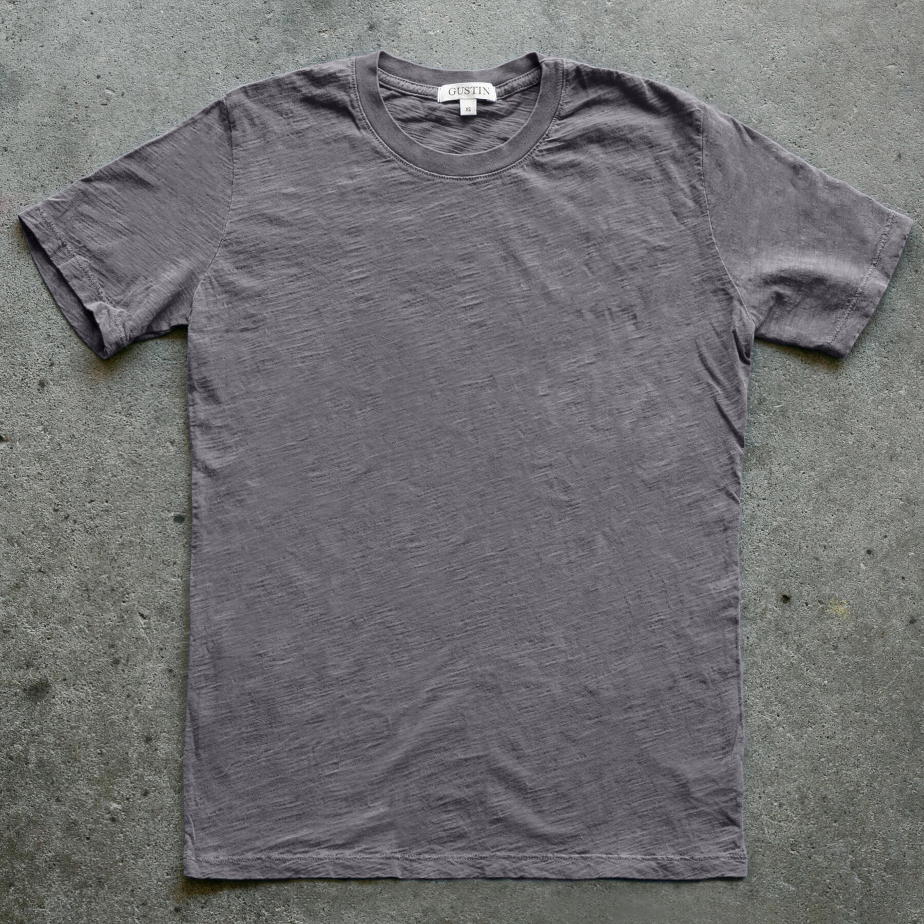 gustin slub t-shirt 2 pack - dark grey