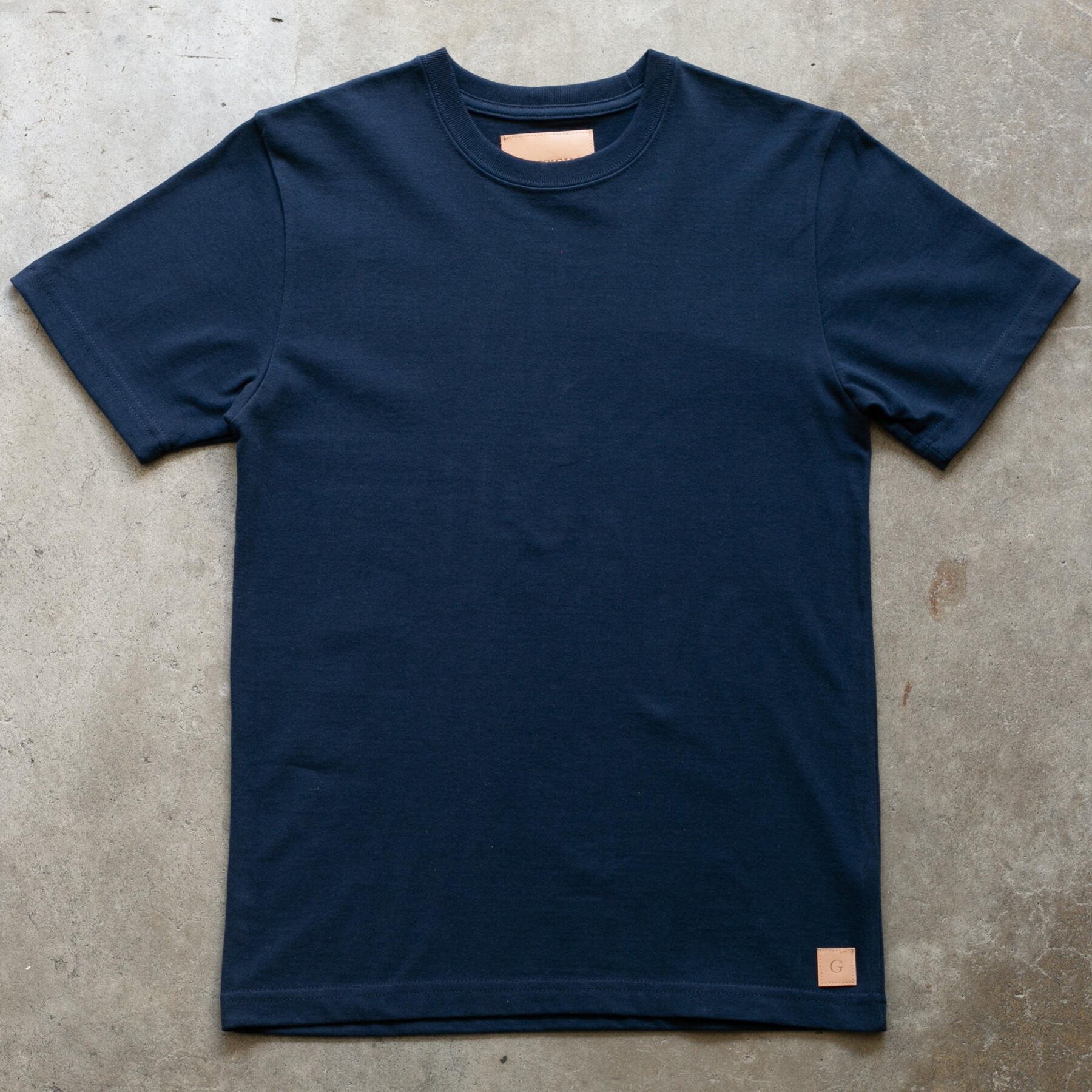 gustin vintage heavyweight t-shirt 2 pack - navy