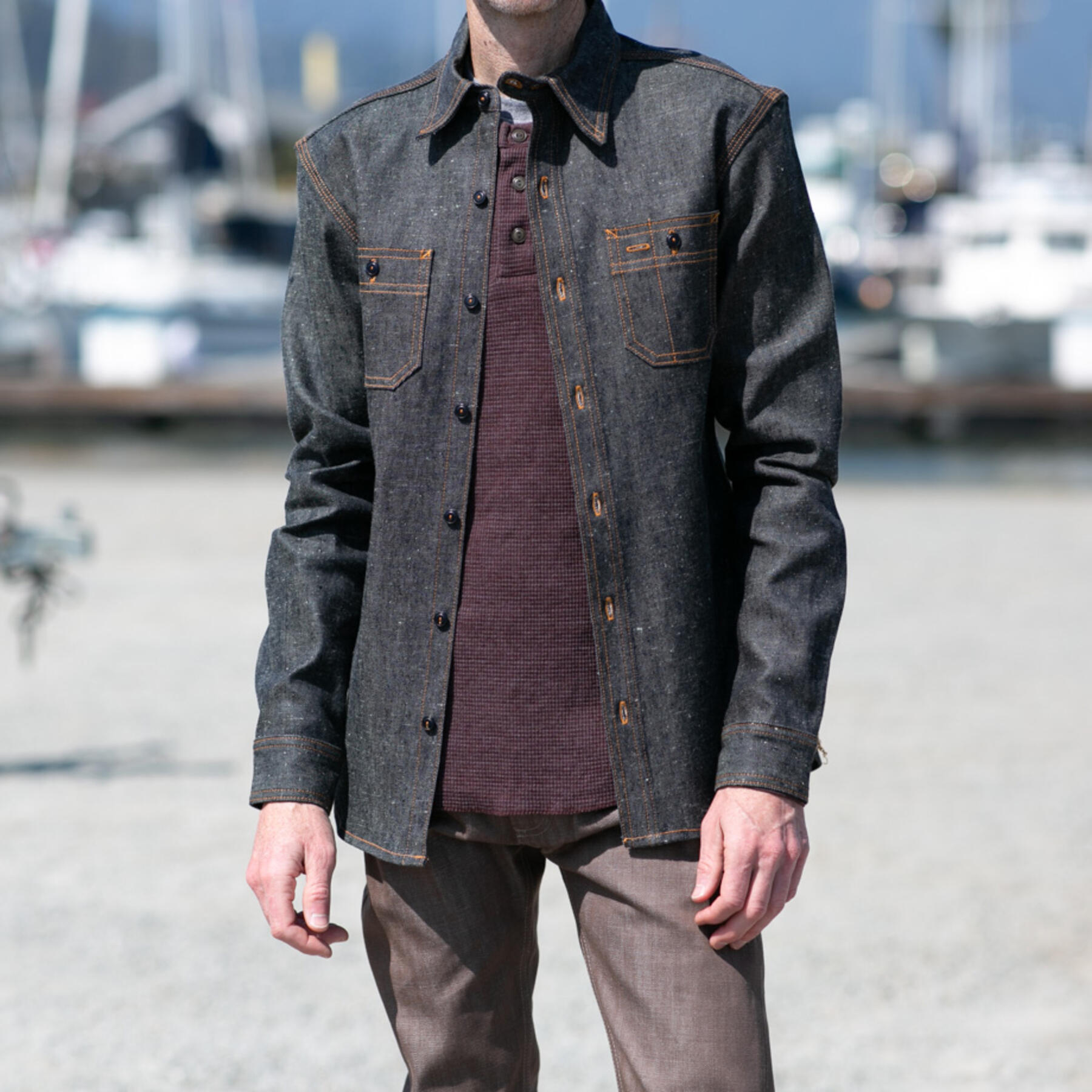 gustin #154 super nep hemp workshirt