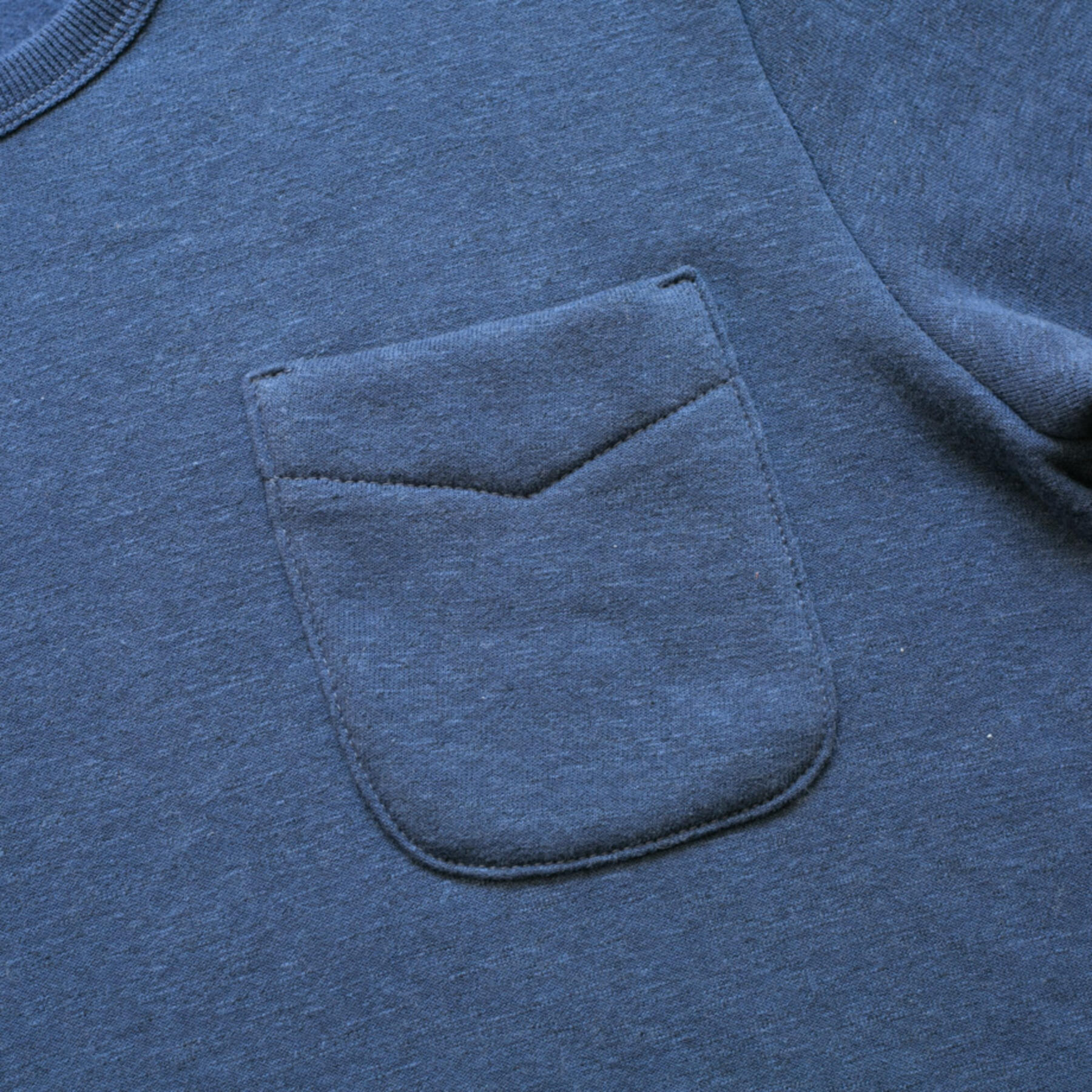 gustin twisted yarn fleece crewneck - navy