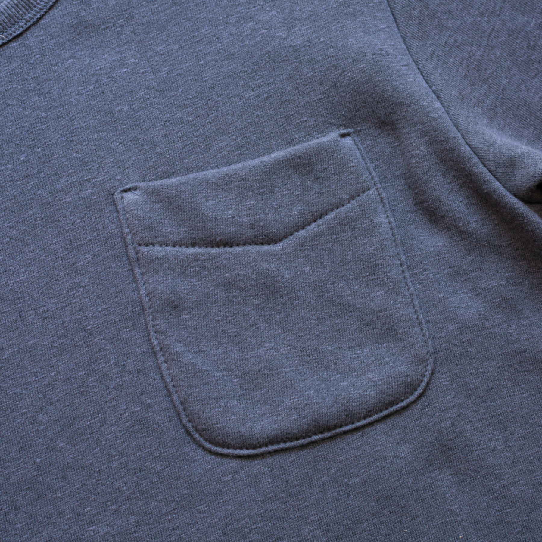 gustin twisted yarn fleece crewneck - charcoal