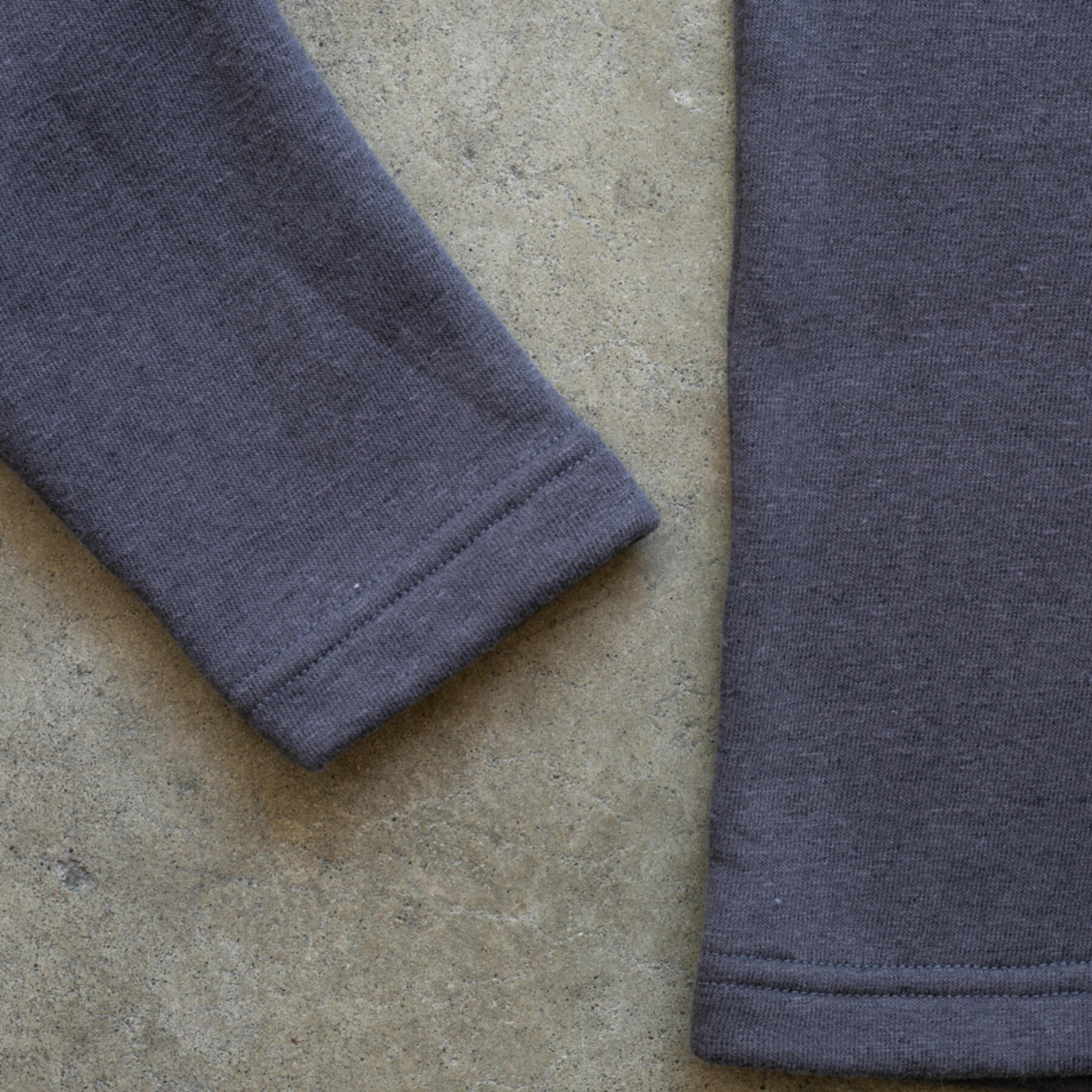 gustin twisted yarn fleece crewneck - charcoal