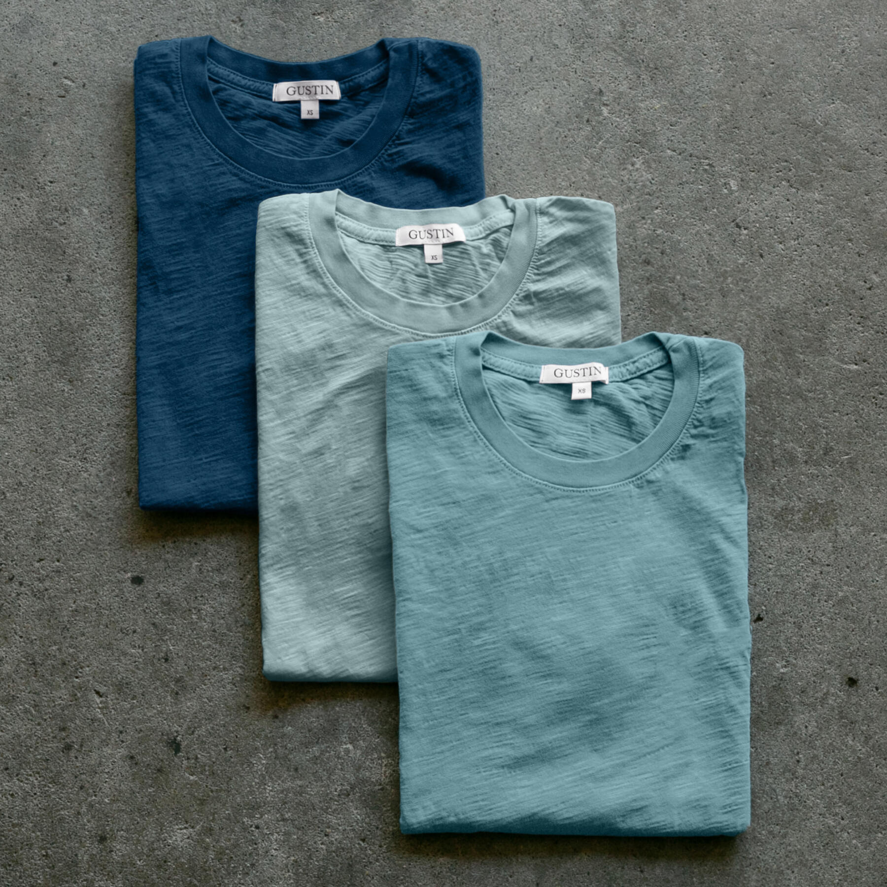 gustin slub t-shirt ocean collection
