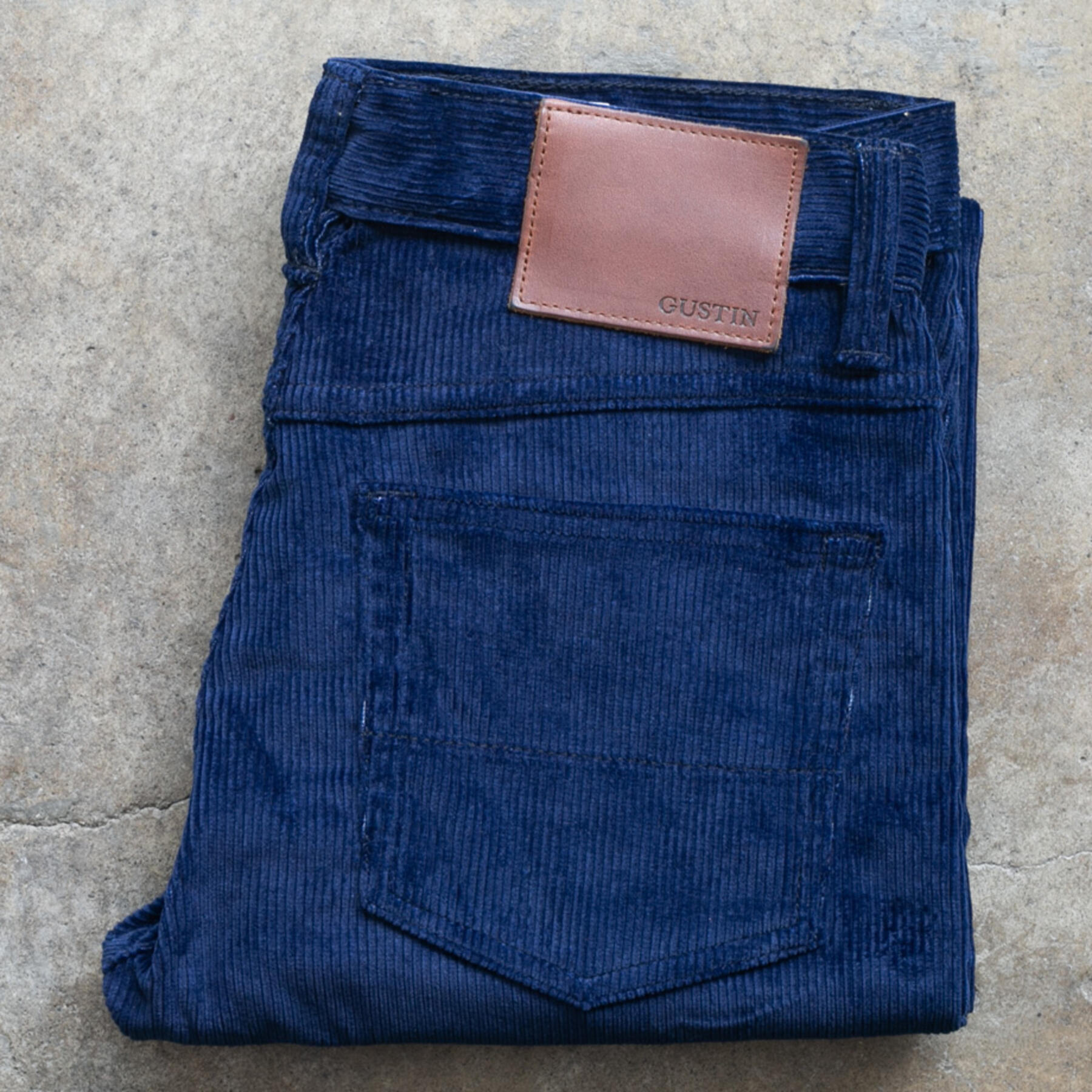 gustin #314 indigo dyed corduroy