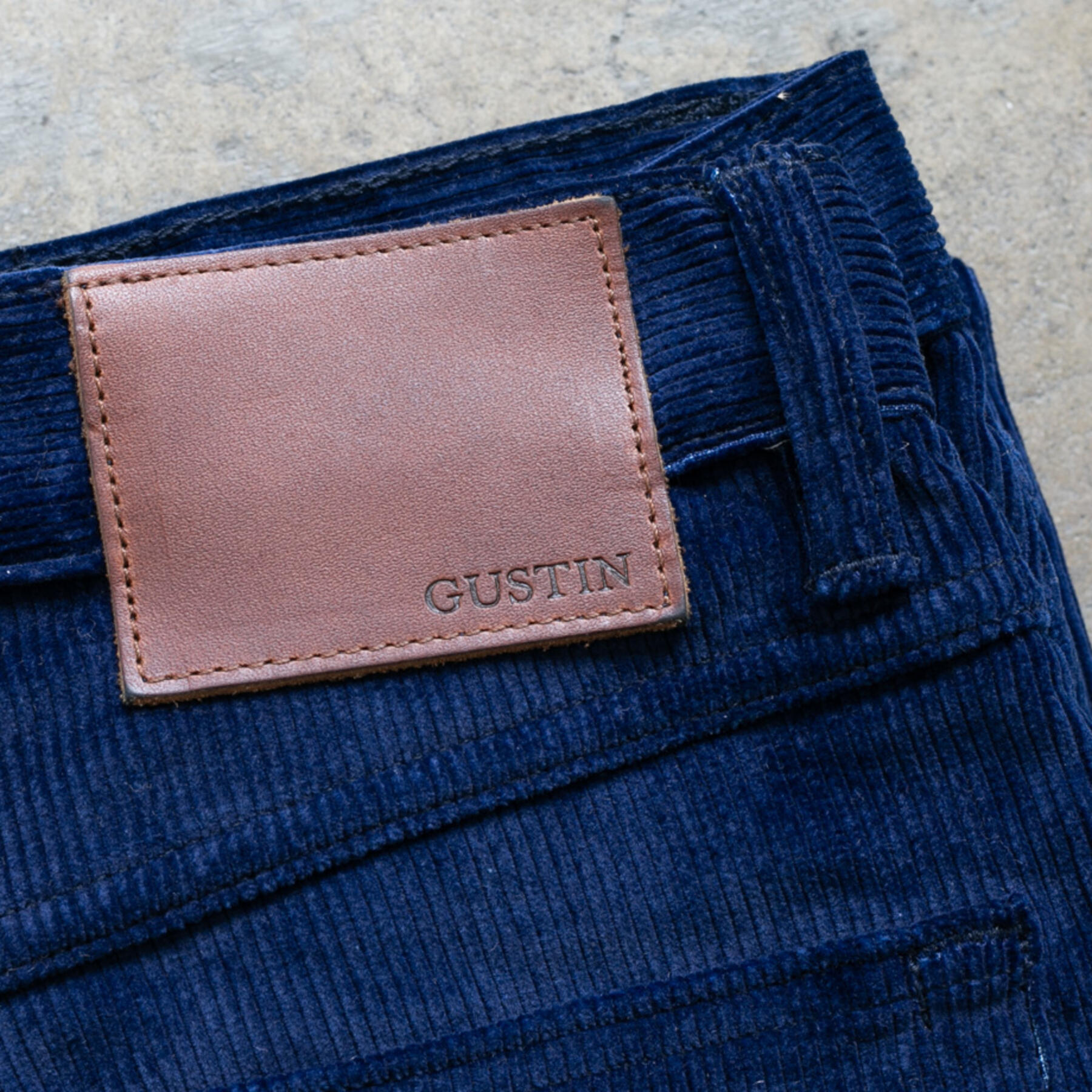 gustin #314 indigo dyed corduroy