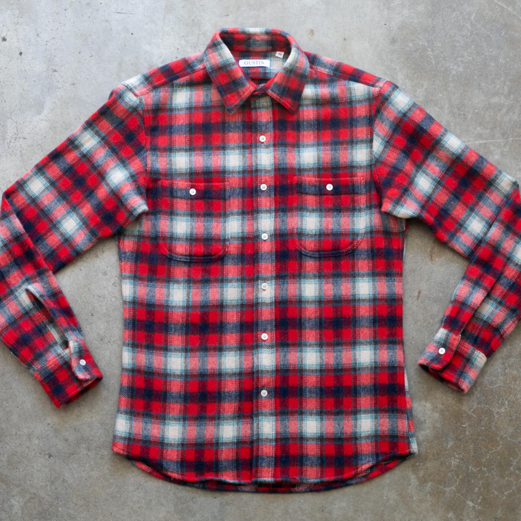 gustin #1009 vintage wool alpaca - fire