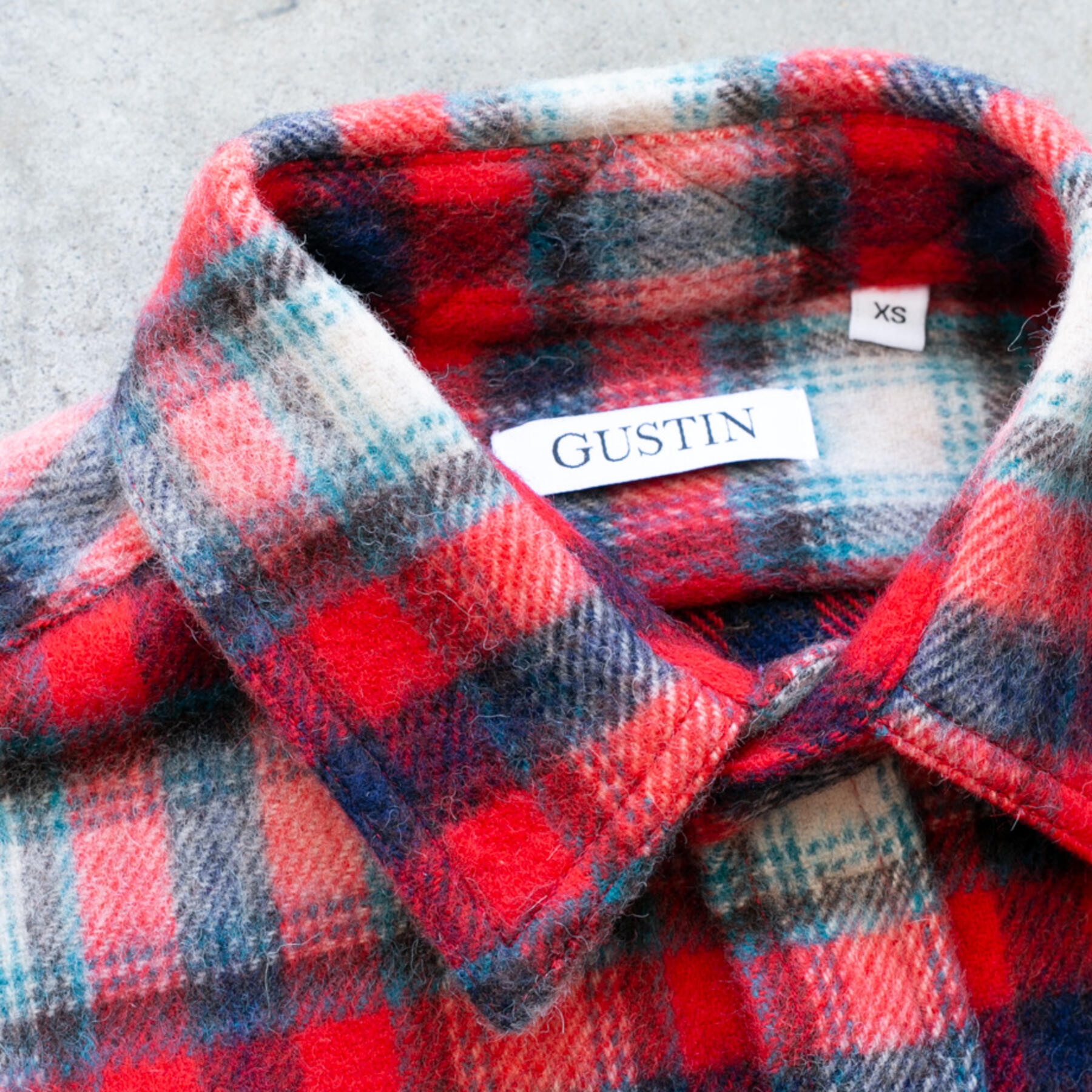 gustin #1009 vintage wool alpaca - fire