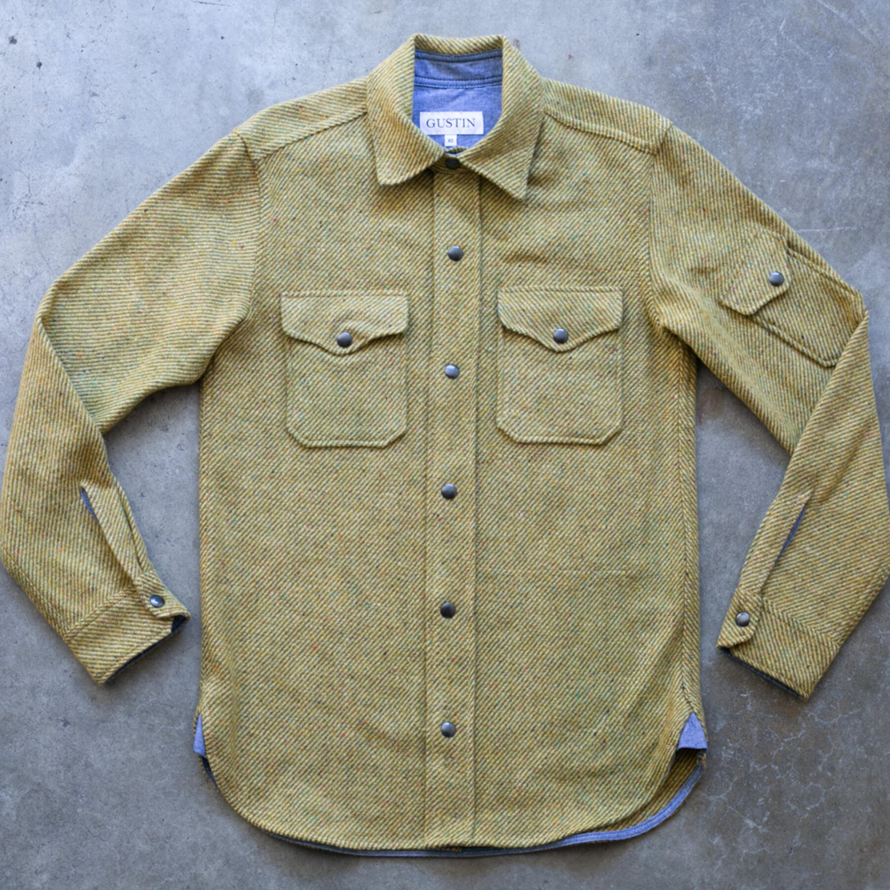 gustin #30 acid rainbow nep wool cpo