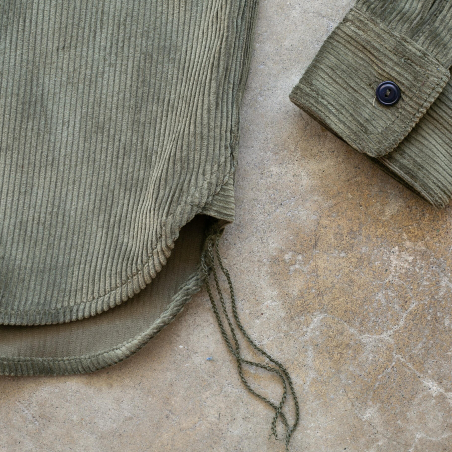 gustin #157 vintage corduroy workshirt - olive