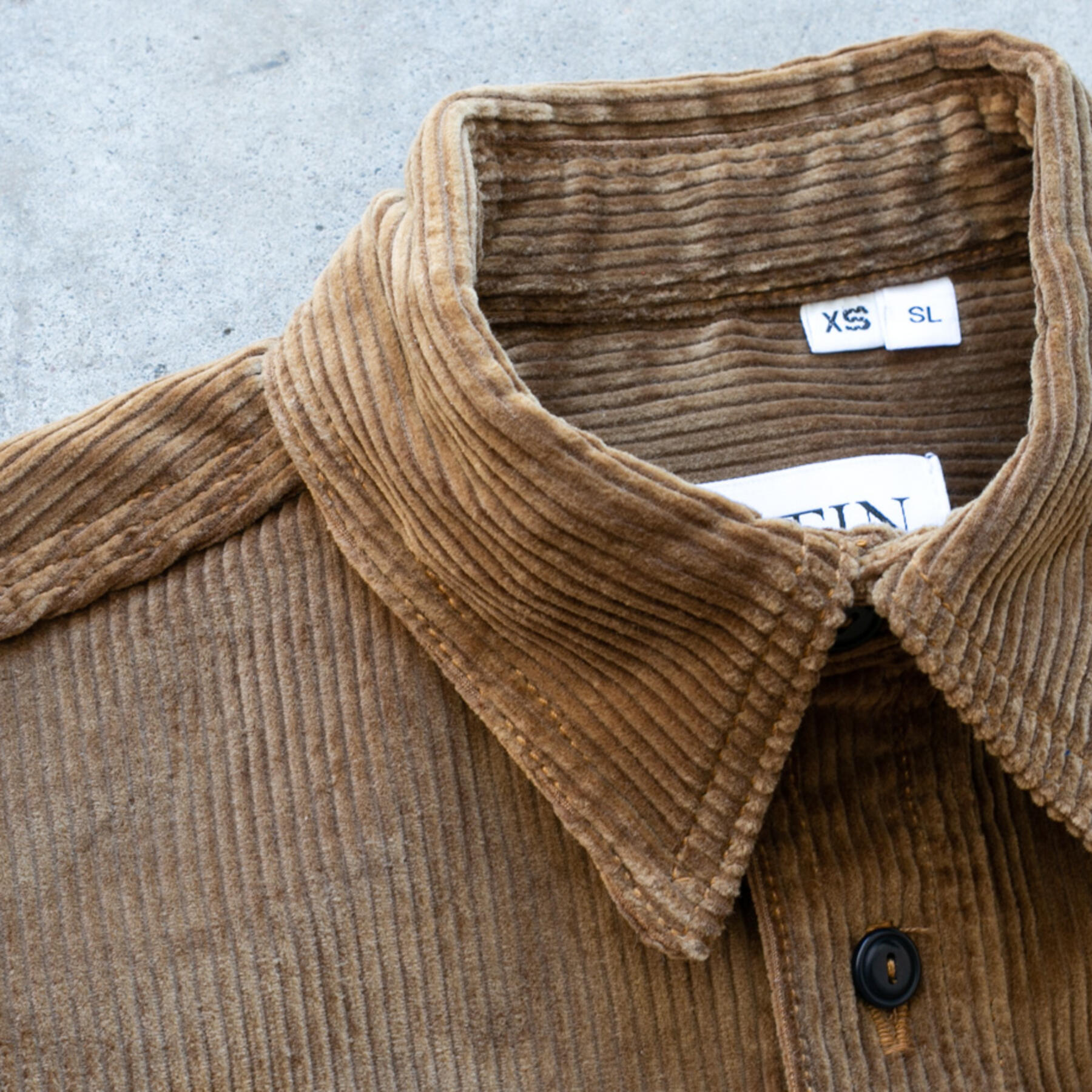 gustin #159 vintage corduroy workshirt - brush brown