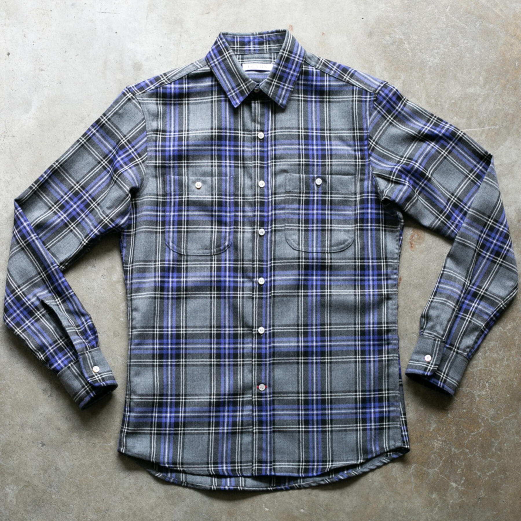 gustin #1053 wool 100 - purple titanium
