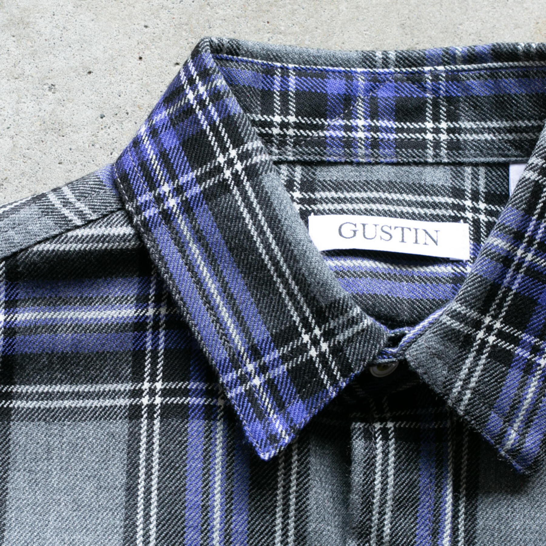 gustin #1053 wool 100 - purple titanium