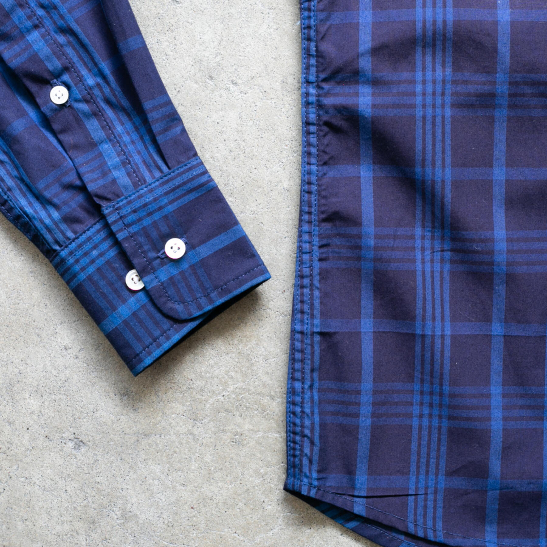 gustin #1162 dark indigo dye plaid