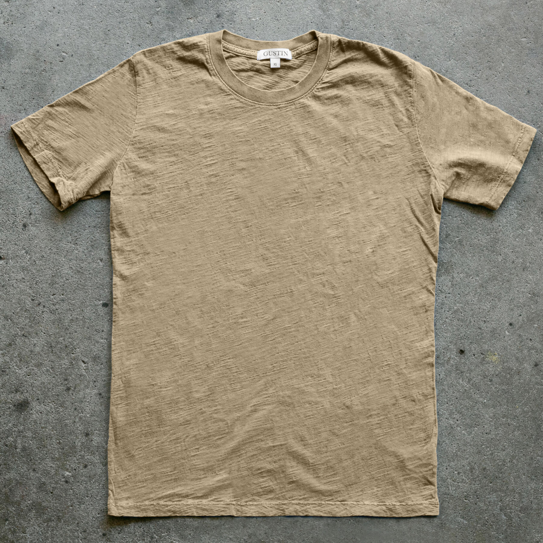 gustin slub t-shirt 2 pack - mustard
