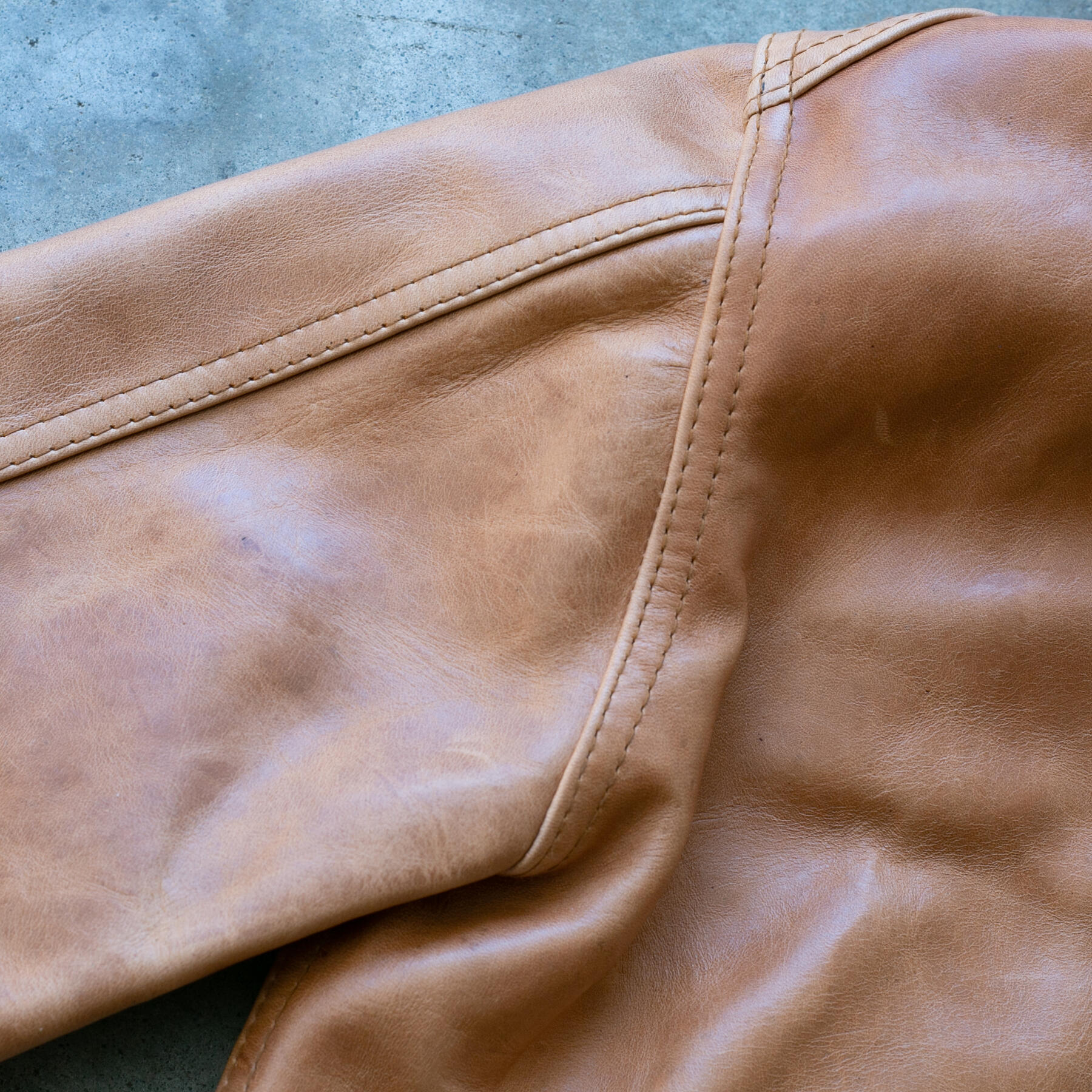 gustin field jacket - horween chromexcel natural