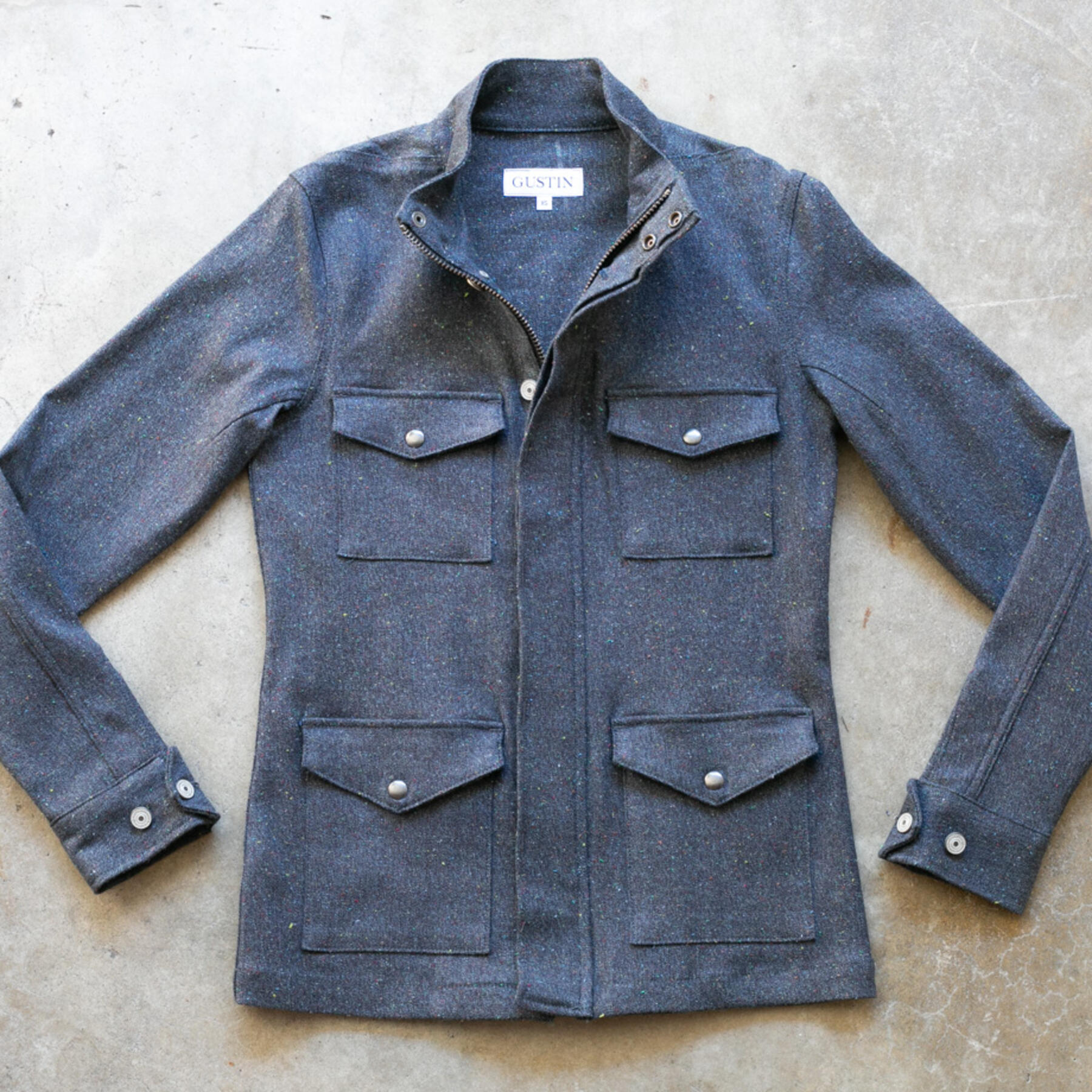 gustin field jacket - union rainbow nep