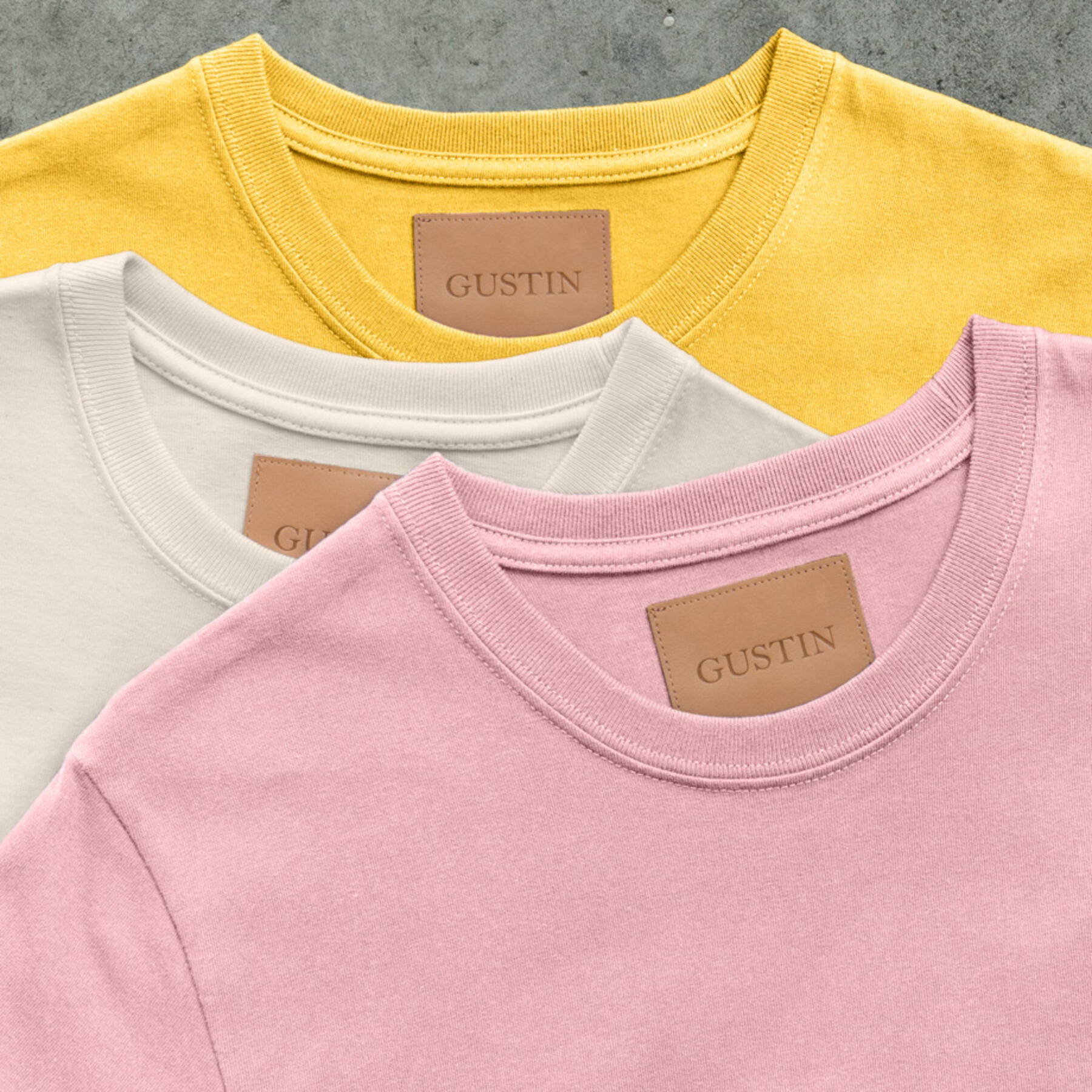 gustin vintage heavyweight t-shirt 3 pack