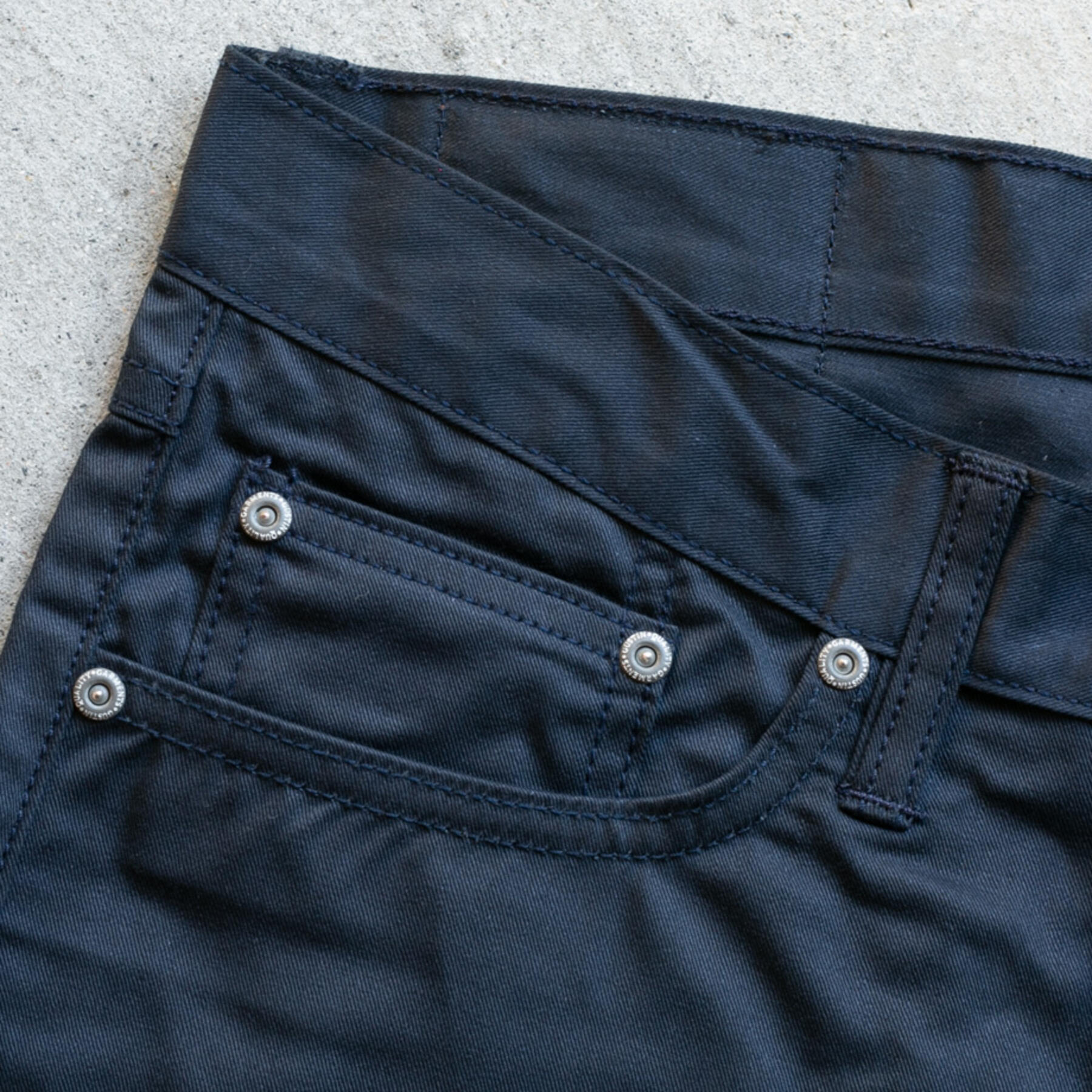 gustin #565 vintage selvedge chino cloth - midnight
