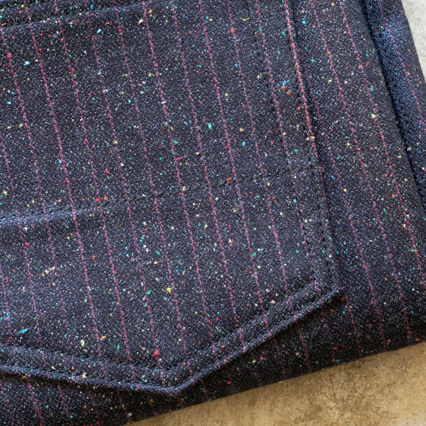 gustin #324 black pinstripe rainbow nep 5 pocket