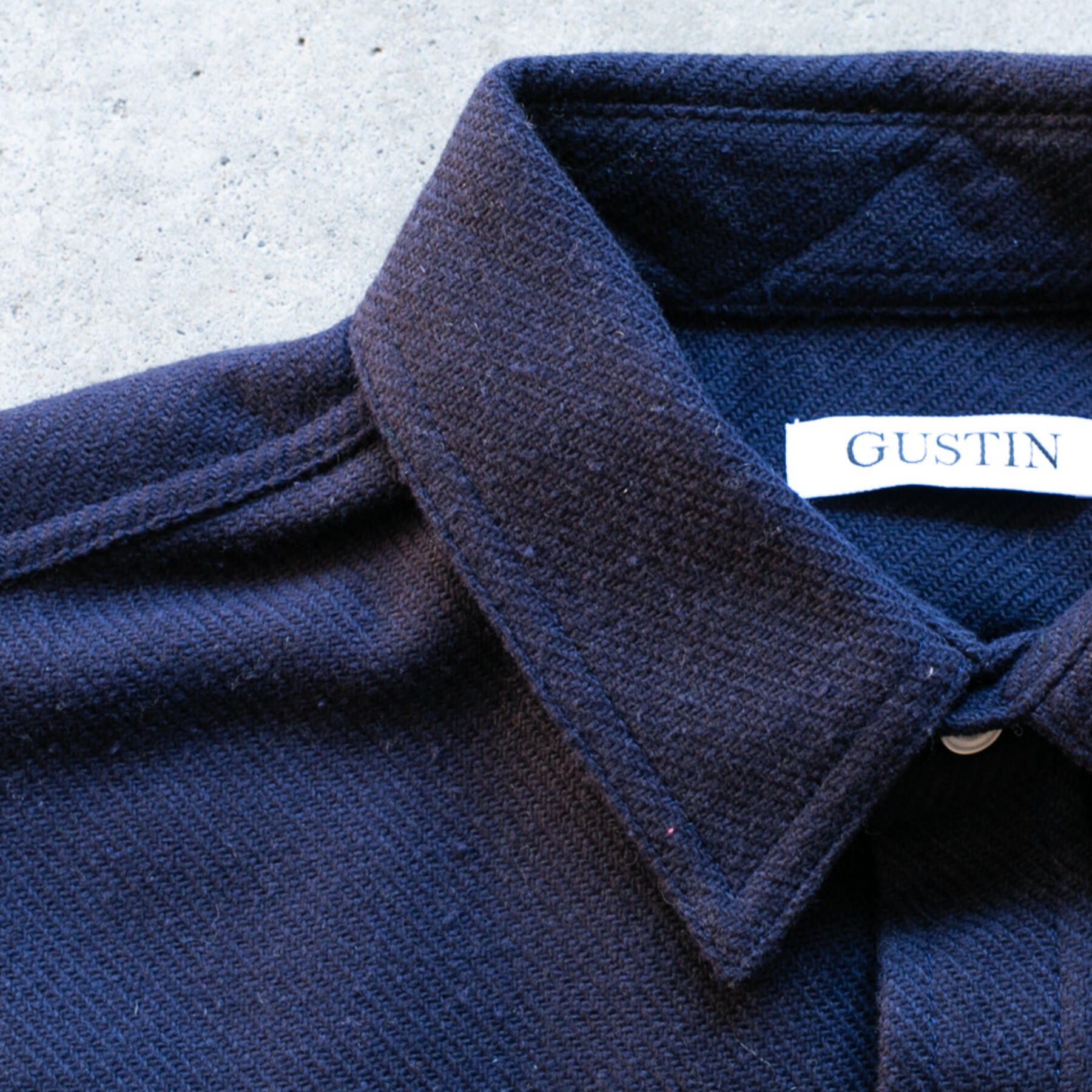 gustin #1174 repro 90's skater flannel - navy