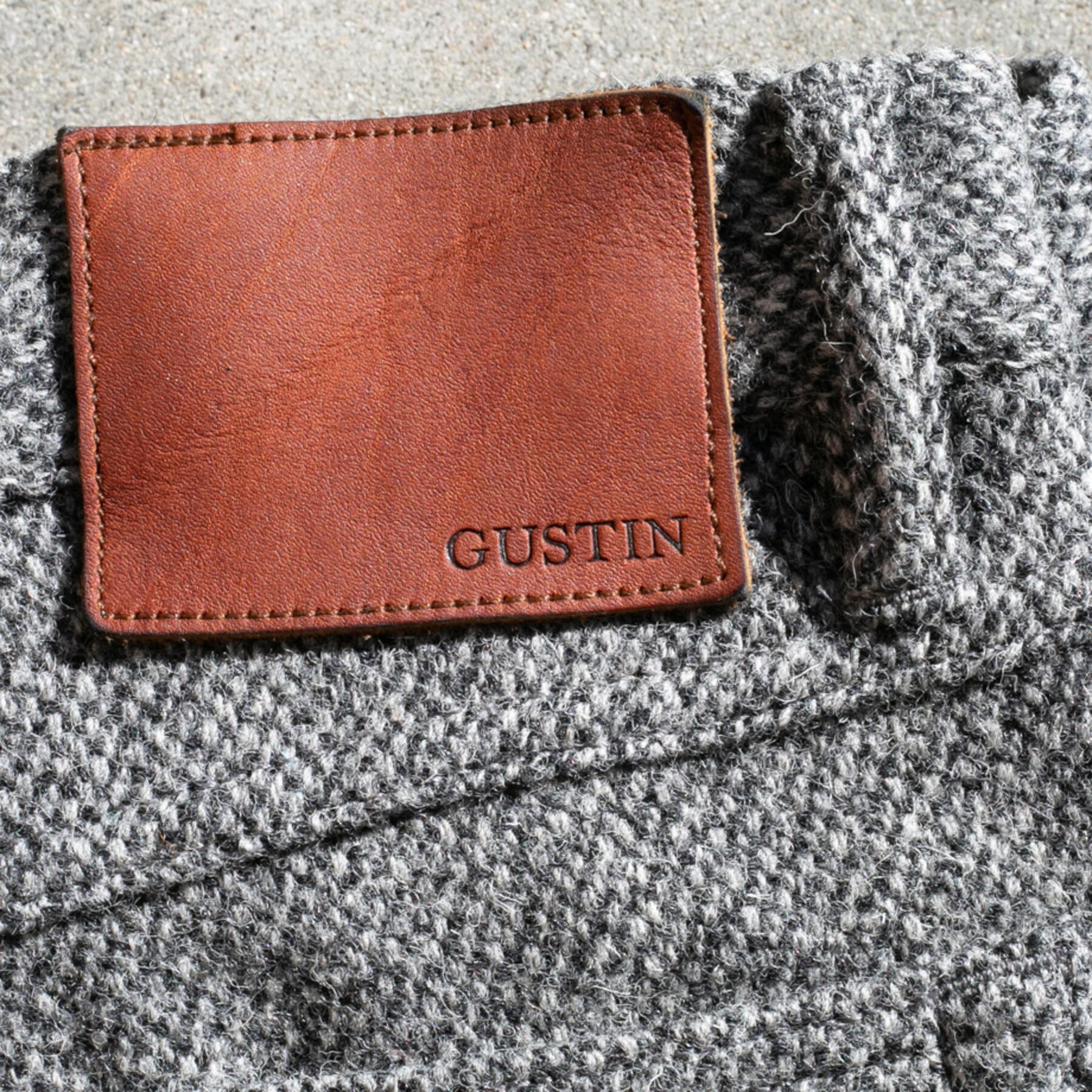 gustin #328 harris tweed® 5 pocket - heather grey