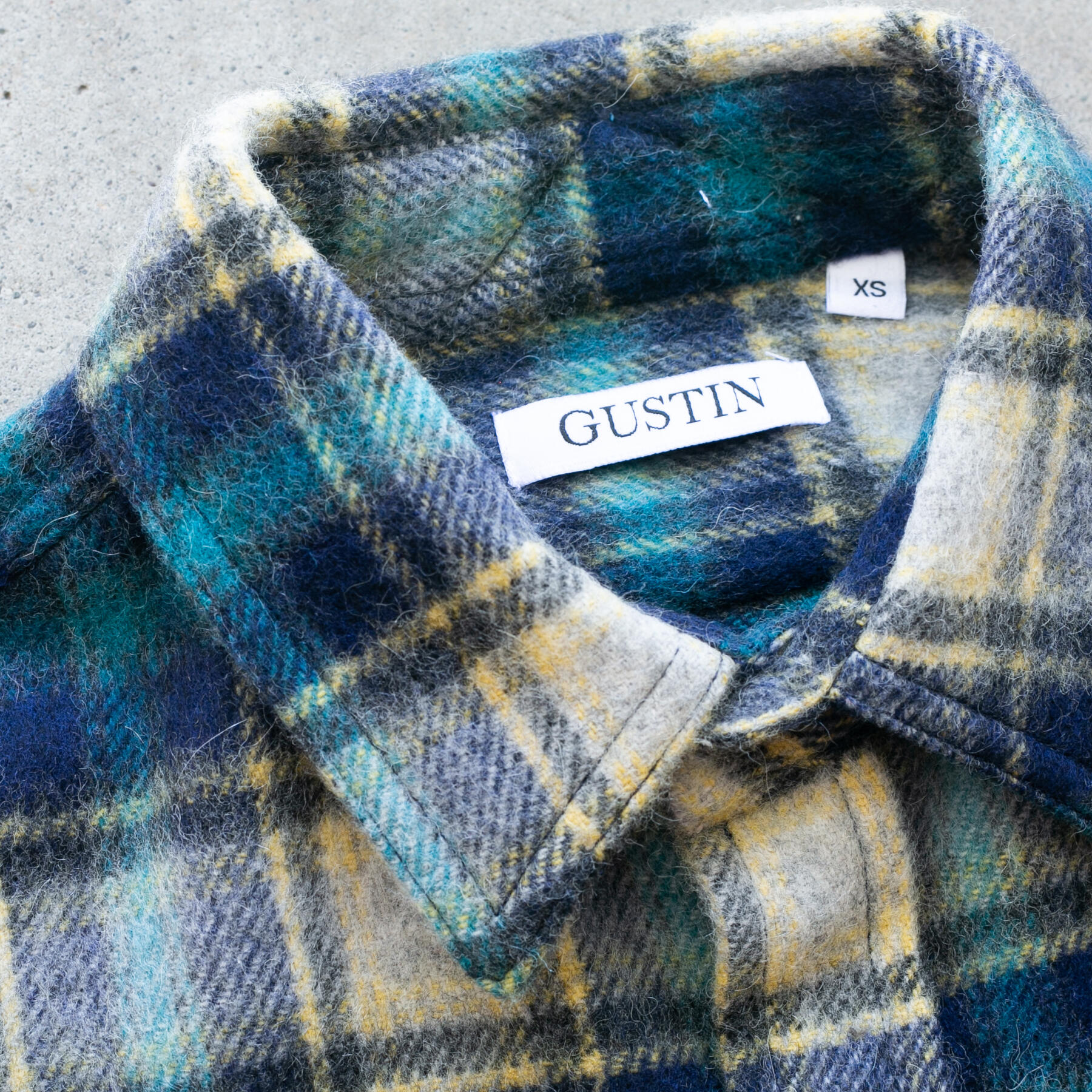 gustin #1044 vintage wool alpaca - blue corn