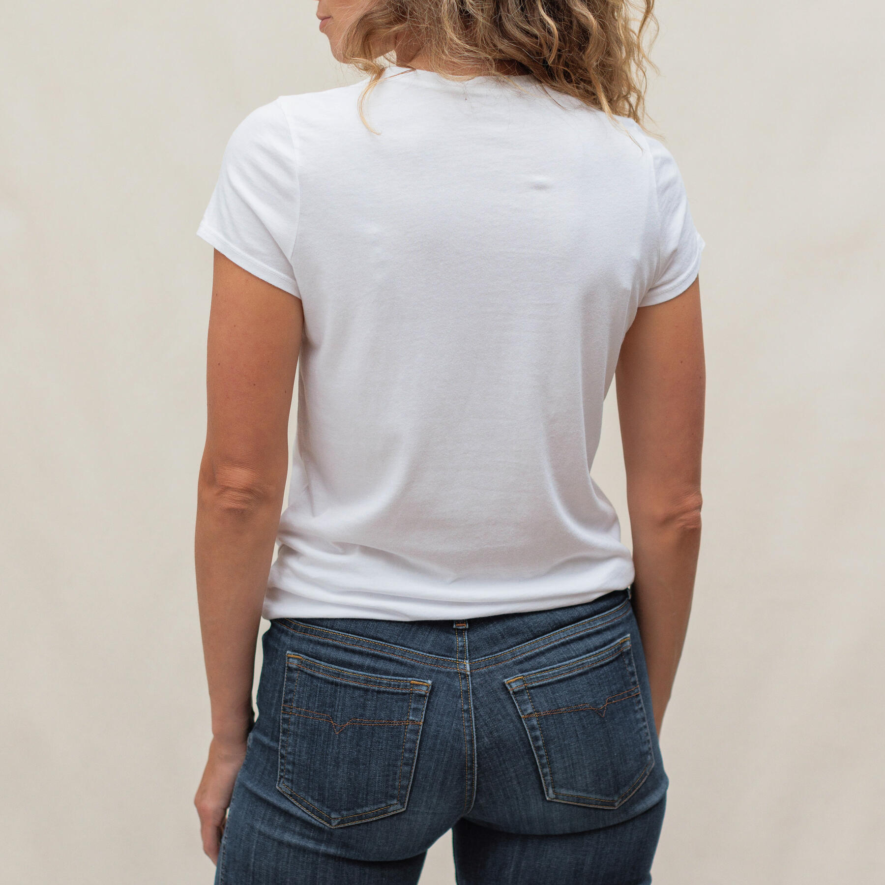 gustin women's crew neck t-shirt 2 pack - white