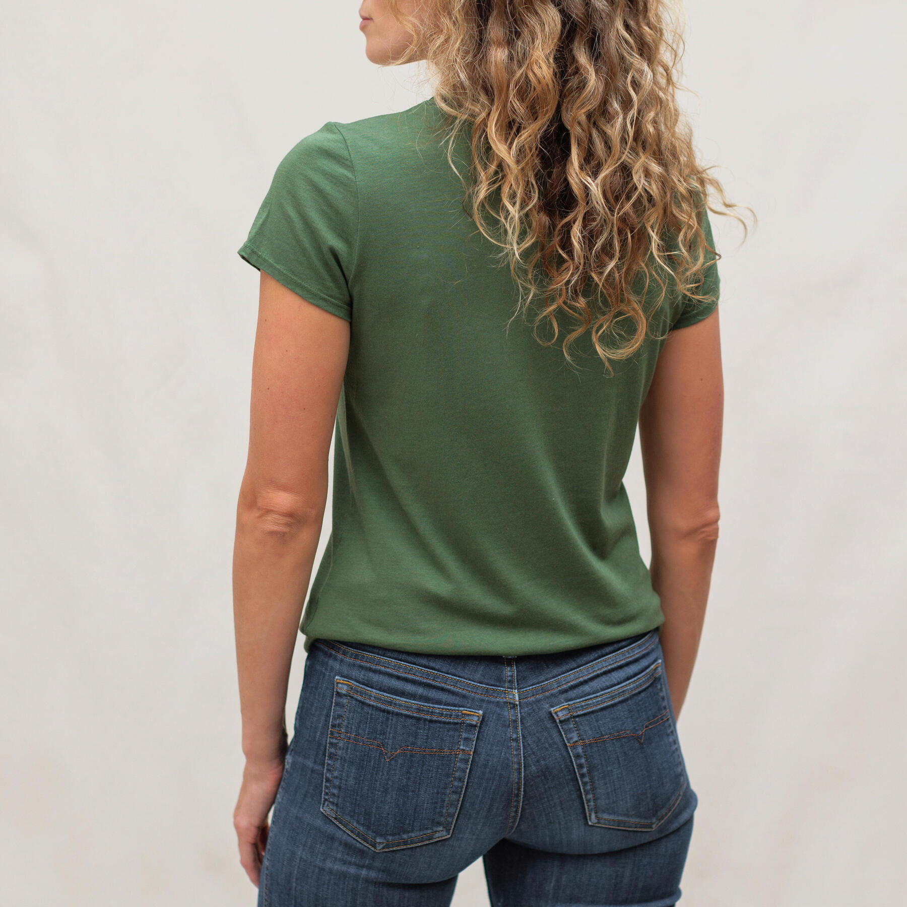 gustin women's crew neck t-shirt 2 pack - army