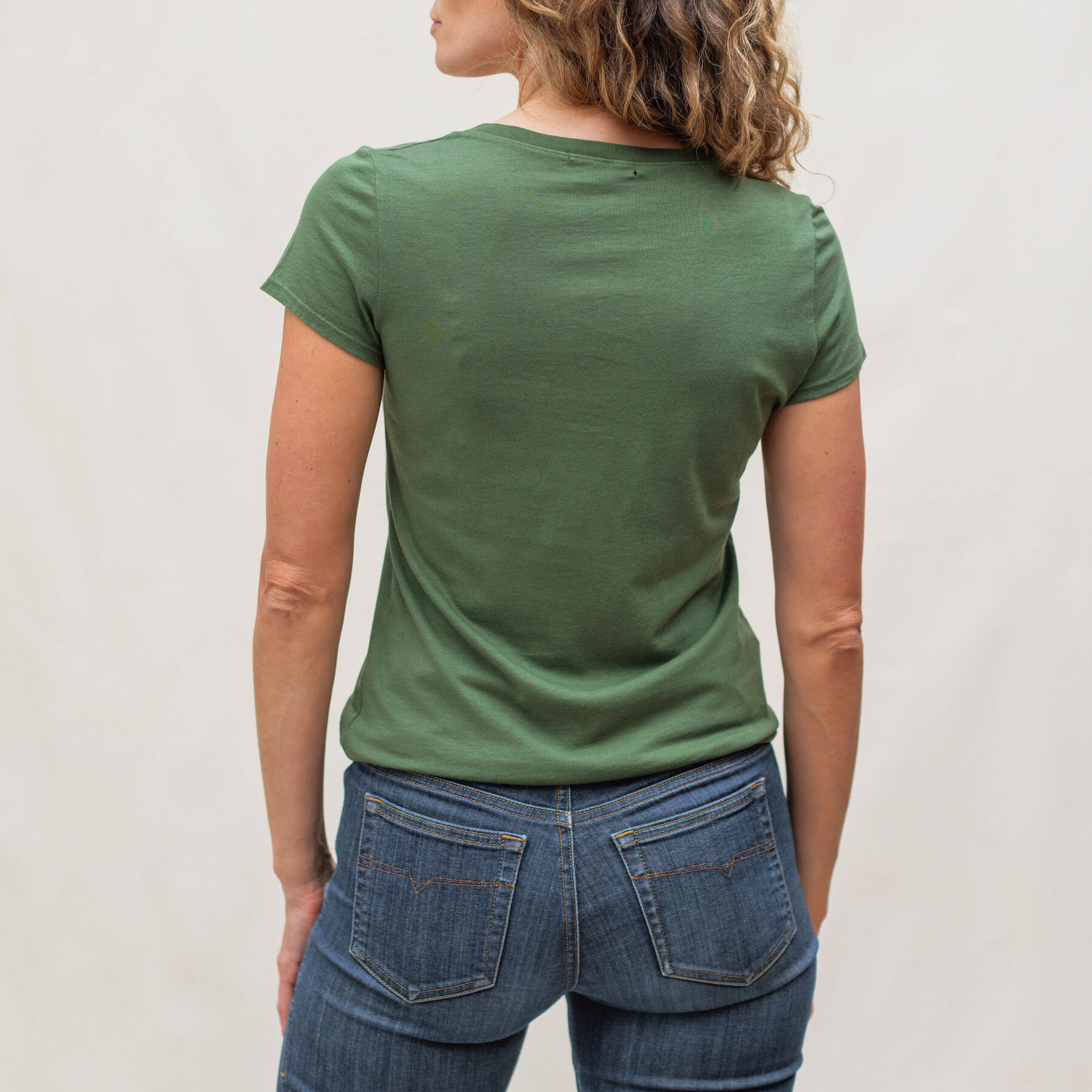 gustin women's v-neck t-shirt 2 pack - army