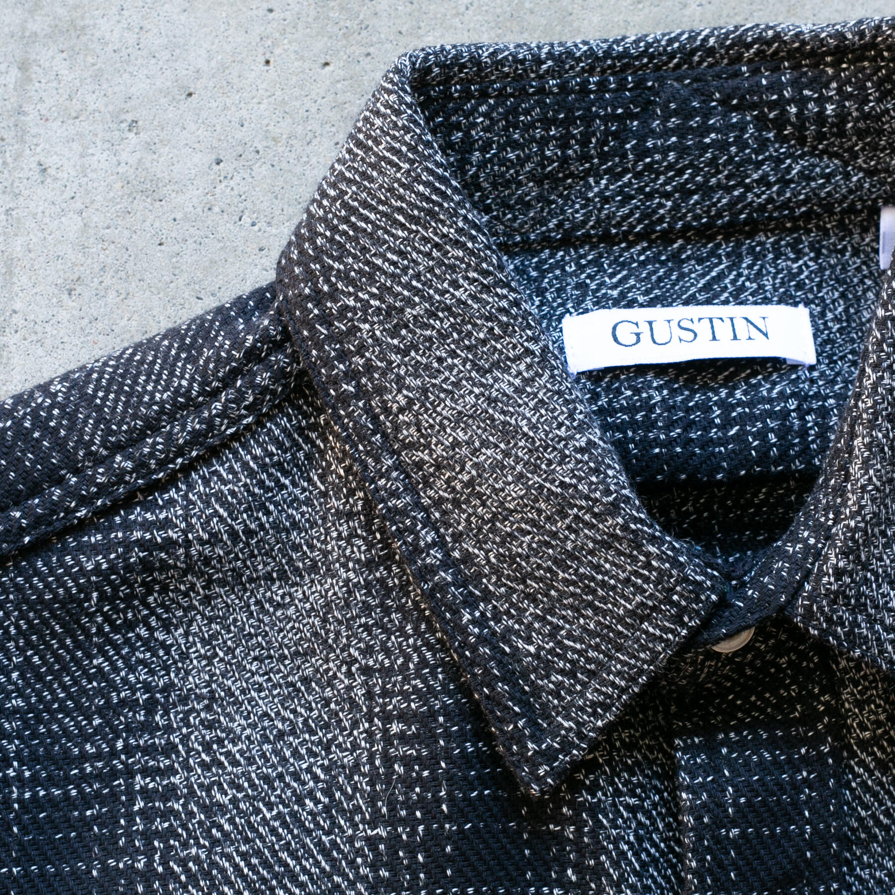 gustin #1175 salt & pepper plaid