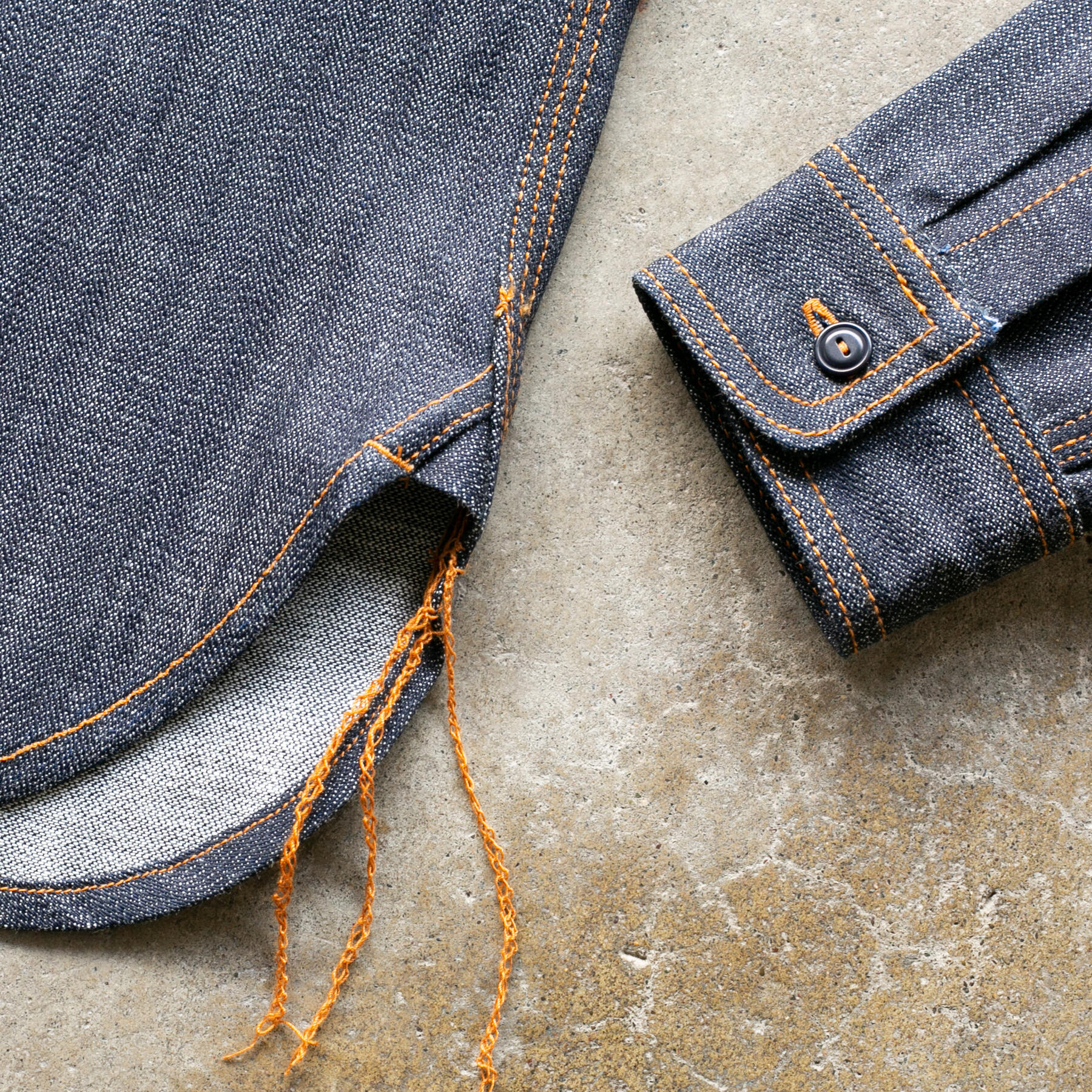 gustin #163 japan broken twill flame workshirt