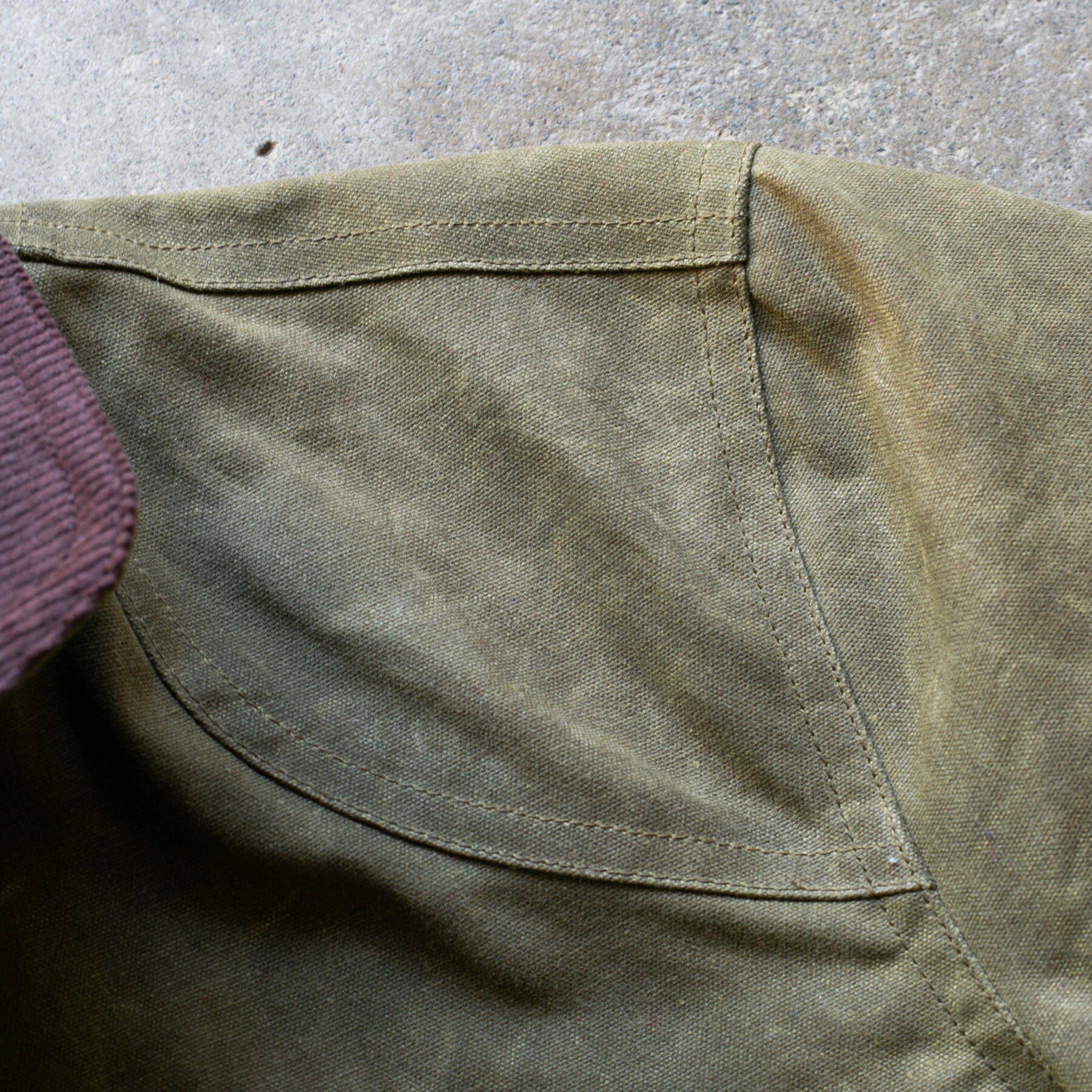 gustin huntsman jacket - waxed olive