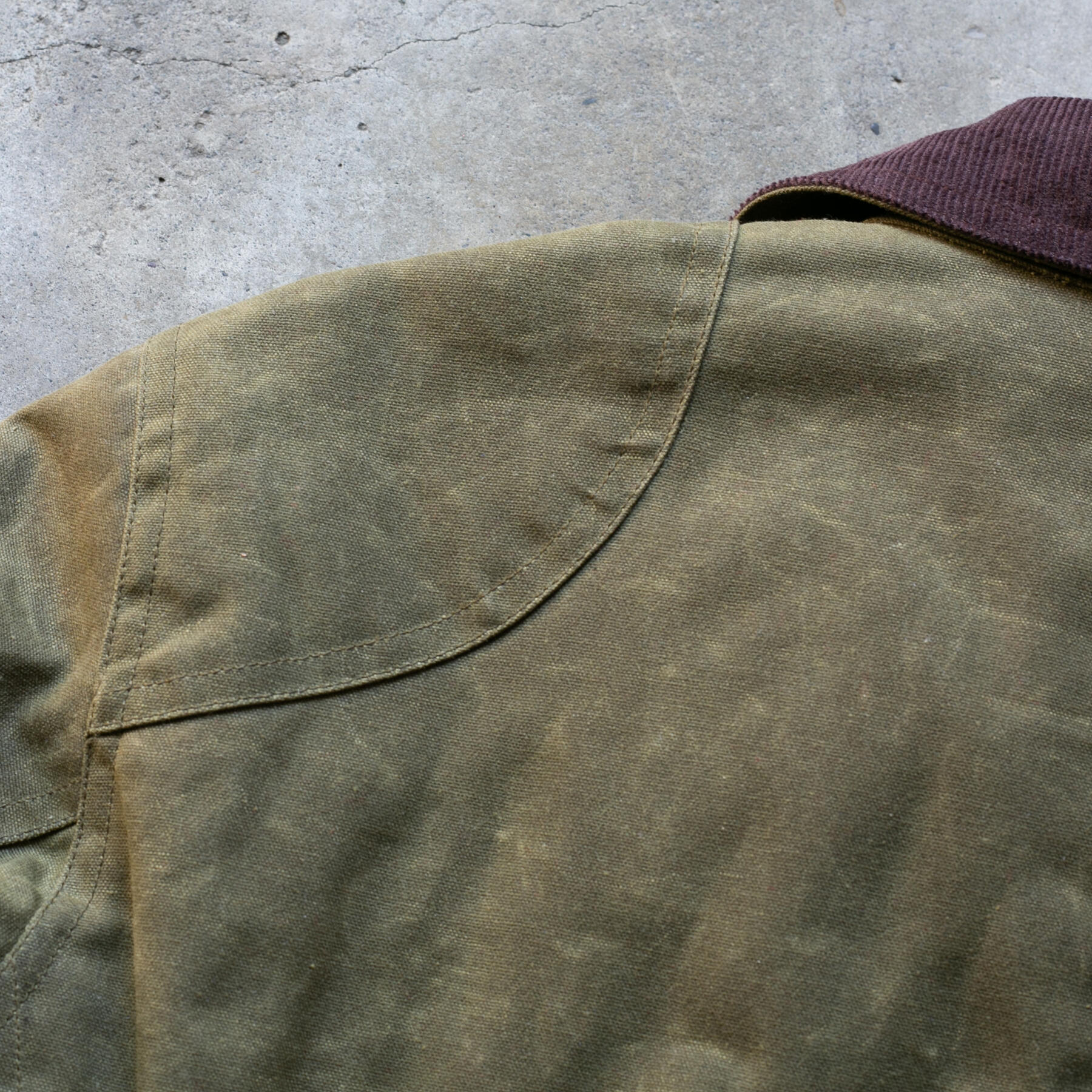 gustin huntsman jacket - waxed olive