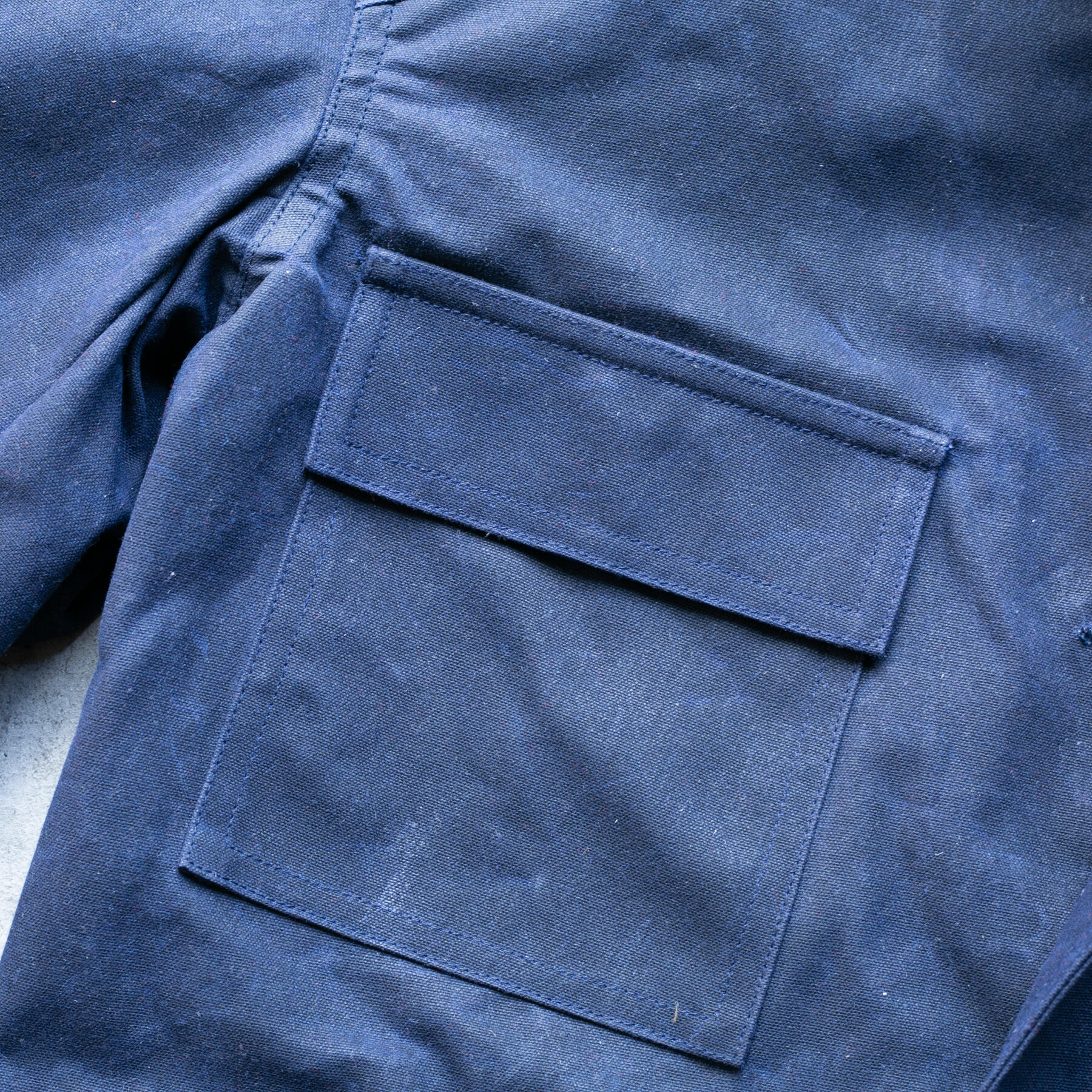 gustin huntsman jacket - waxed navy