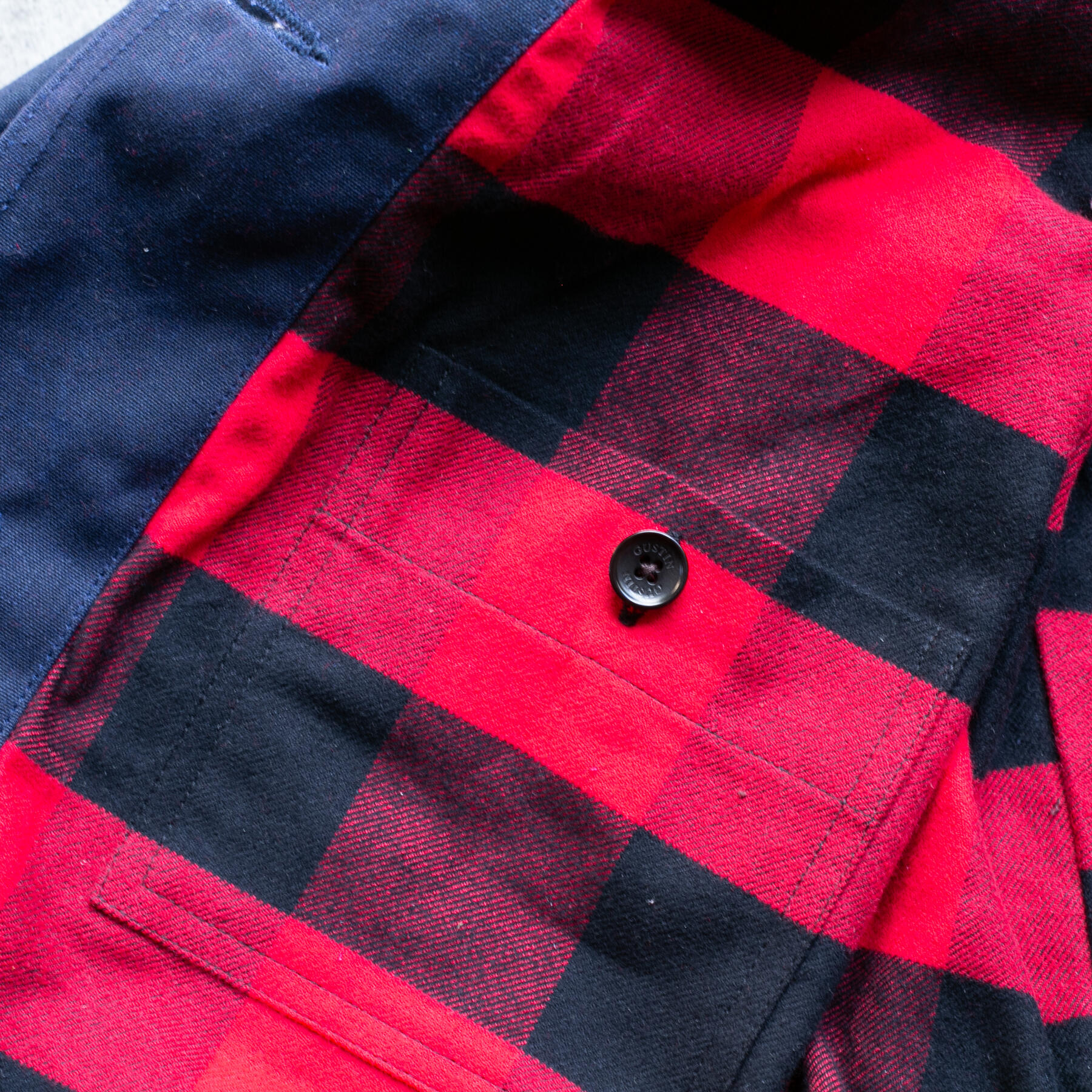 gustin huntsman jacket - waxed navy
