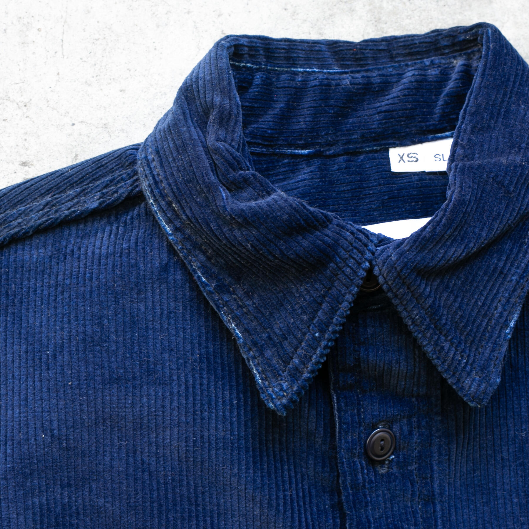 gustin #165 indigo dyed corduroy workshirt