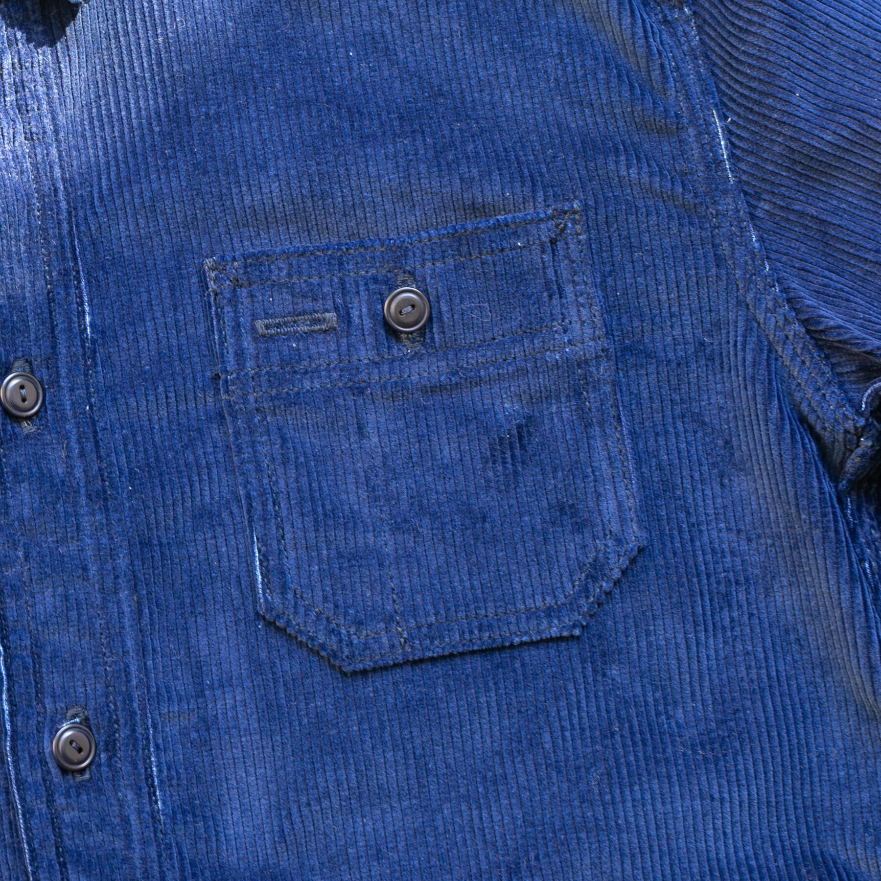 gustin #165 indigo dyed corduroy workshirt