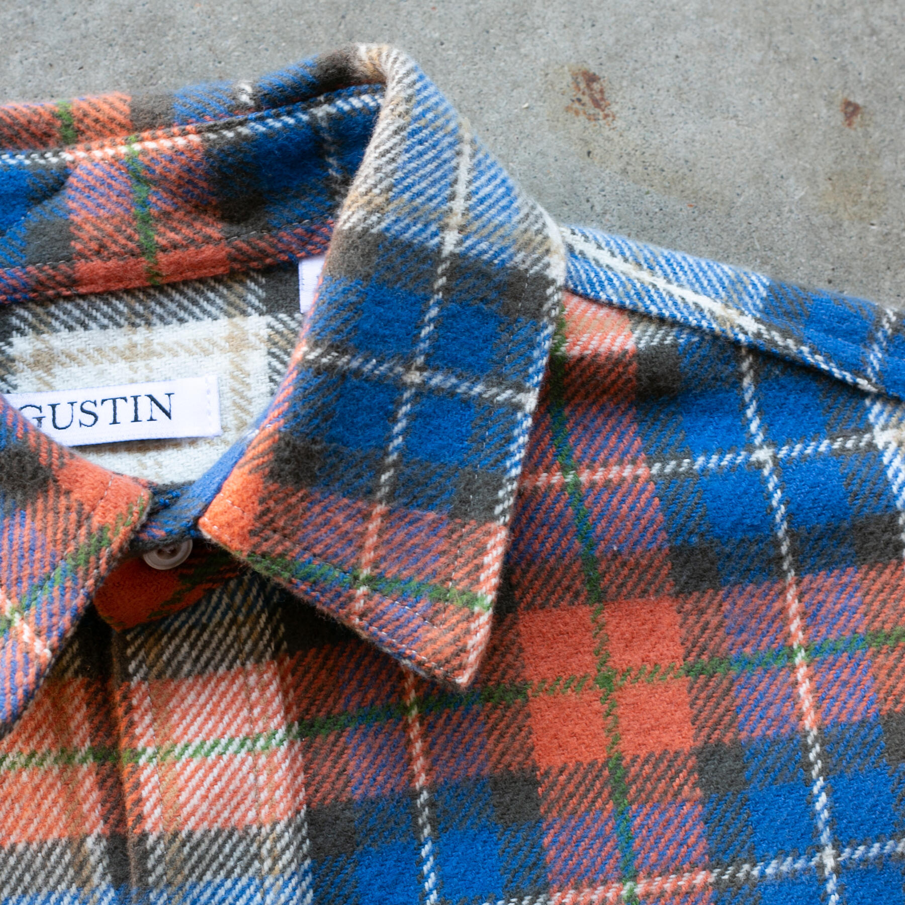 gustin #1179 monster flannel - retro multi