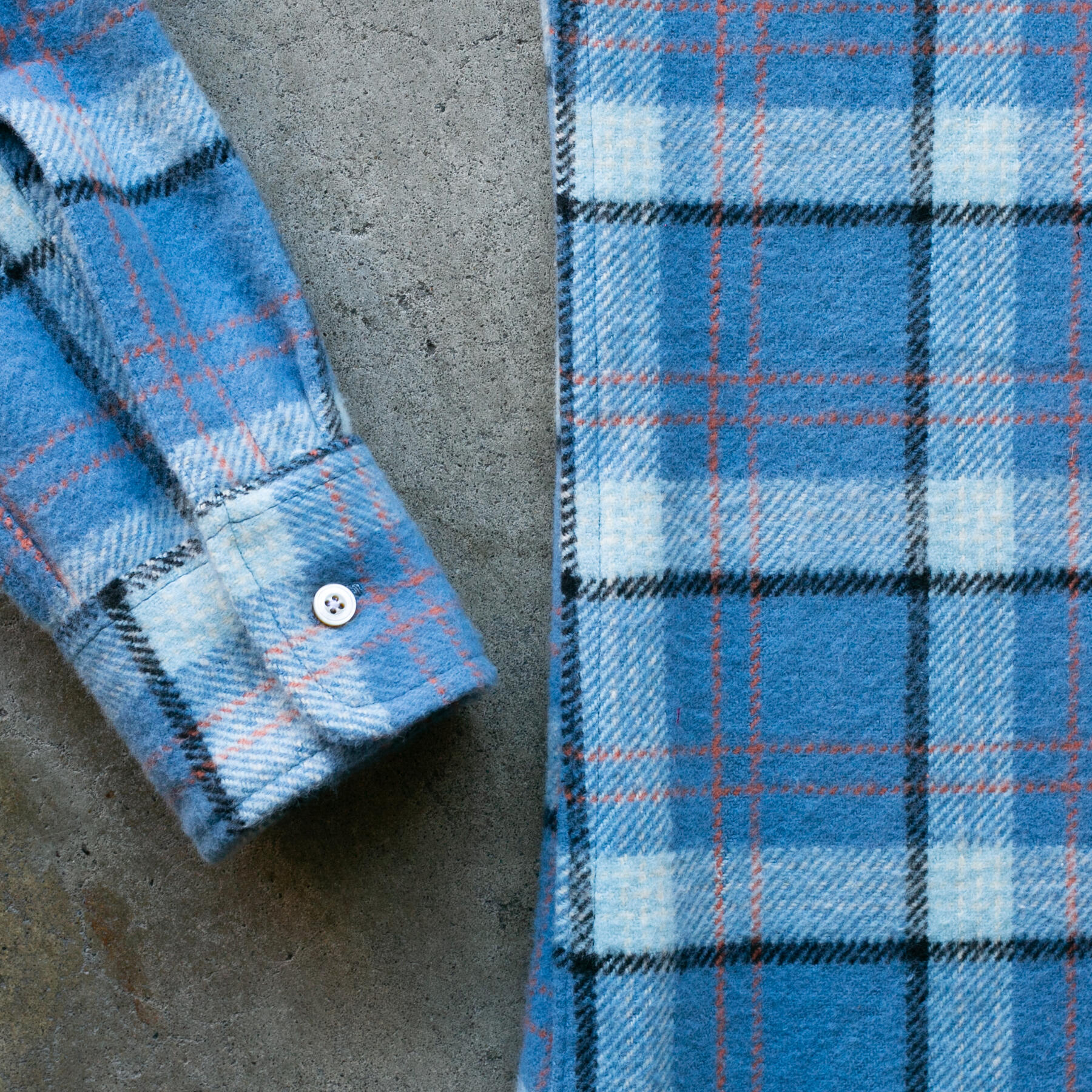 gustin #1181 monster flannel - bluejay