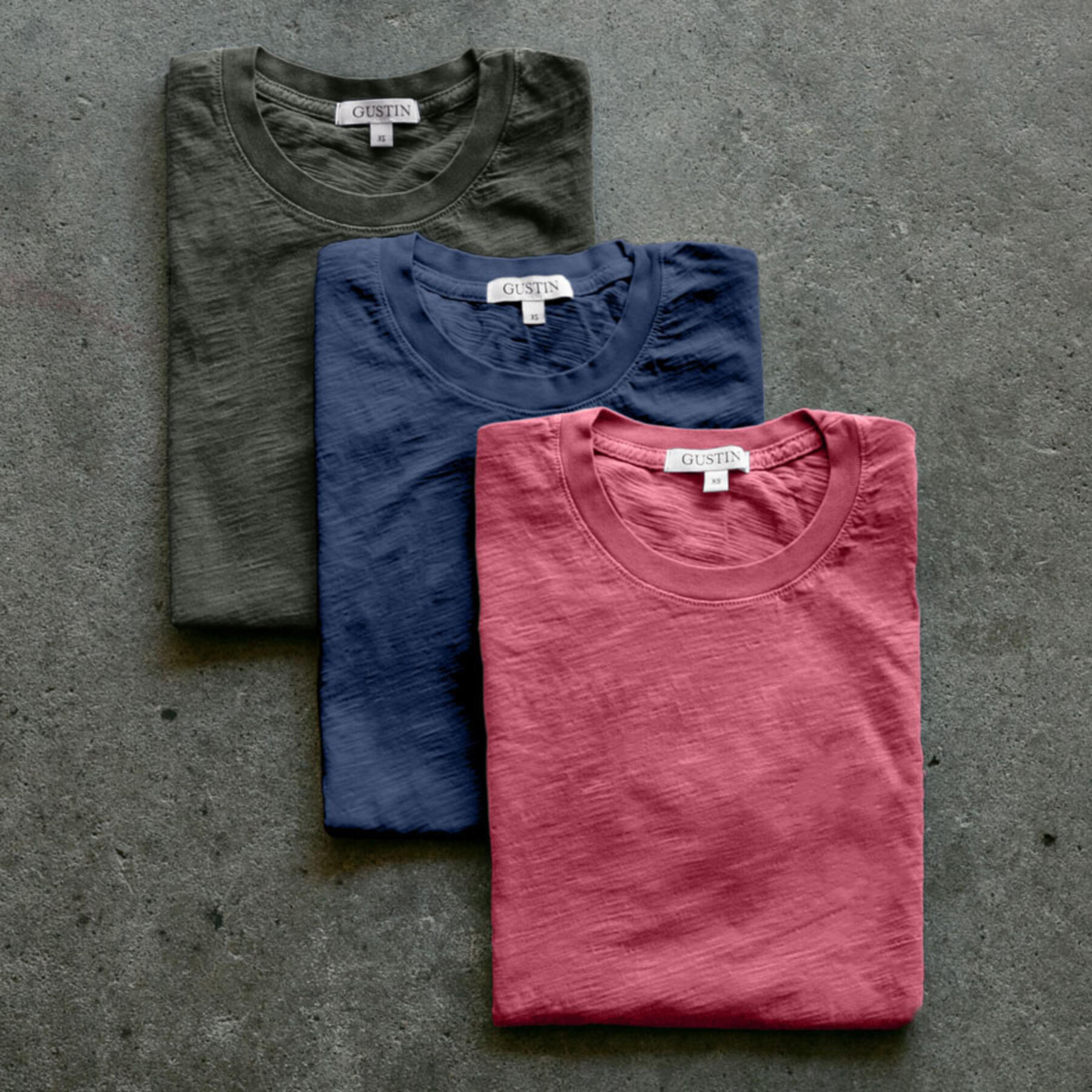 gustin slub t-shirt rgb collection