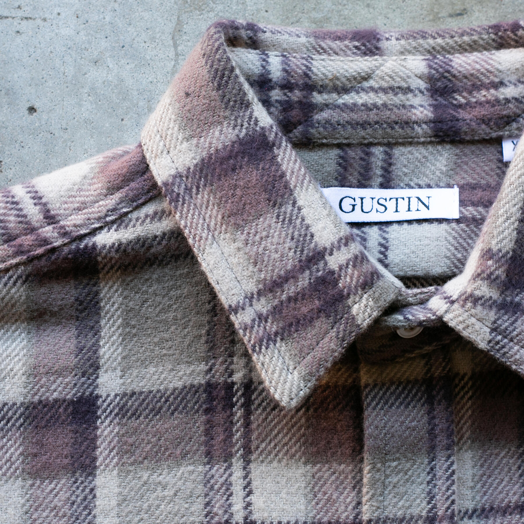gustin #1184 monster flannel - rust