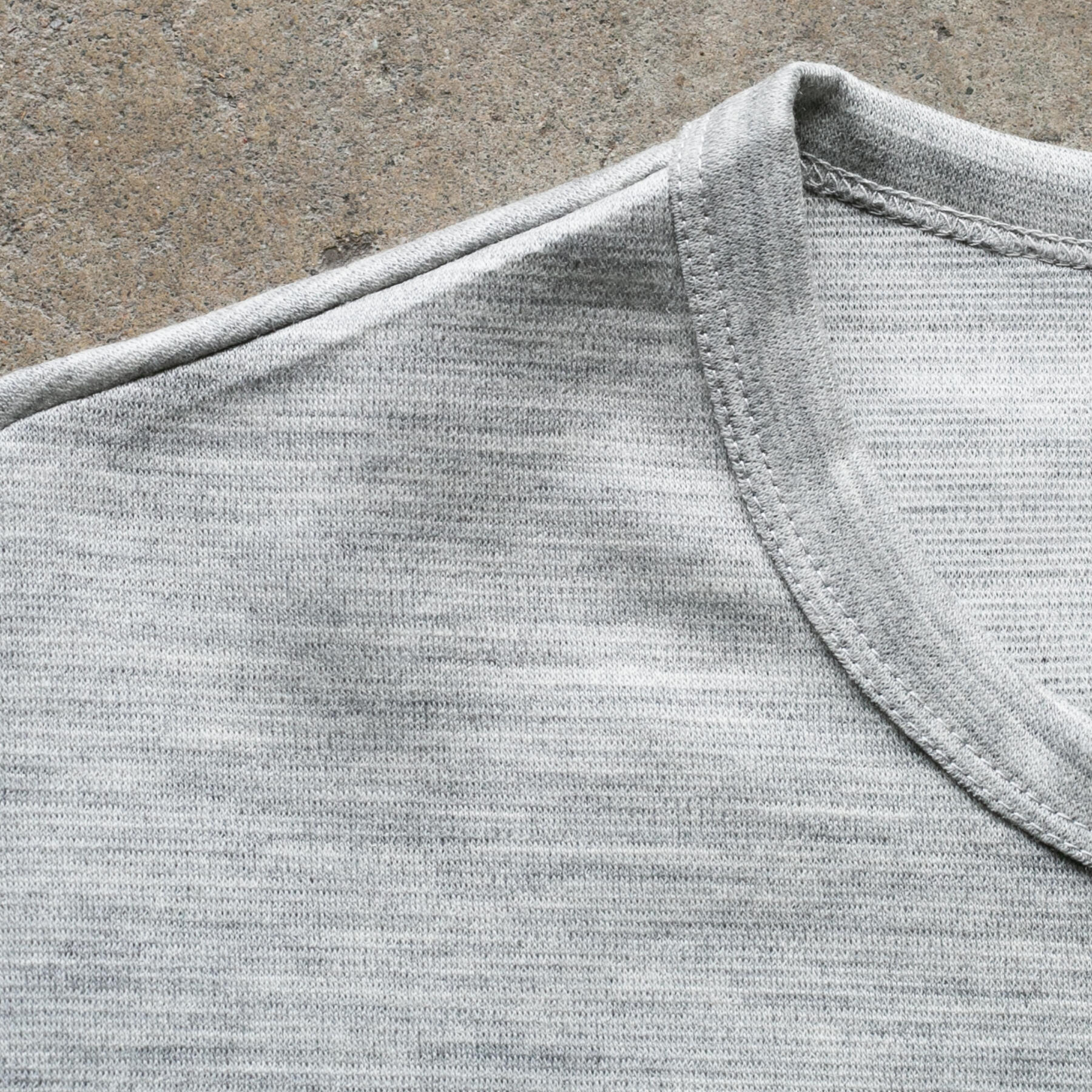 gustin japan wool jersey pocket crew - concrete
