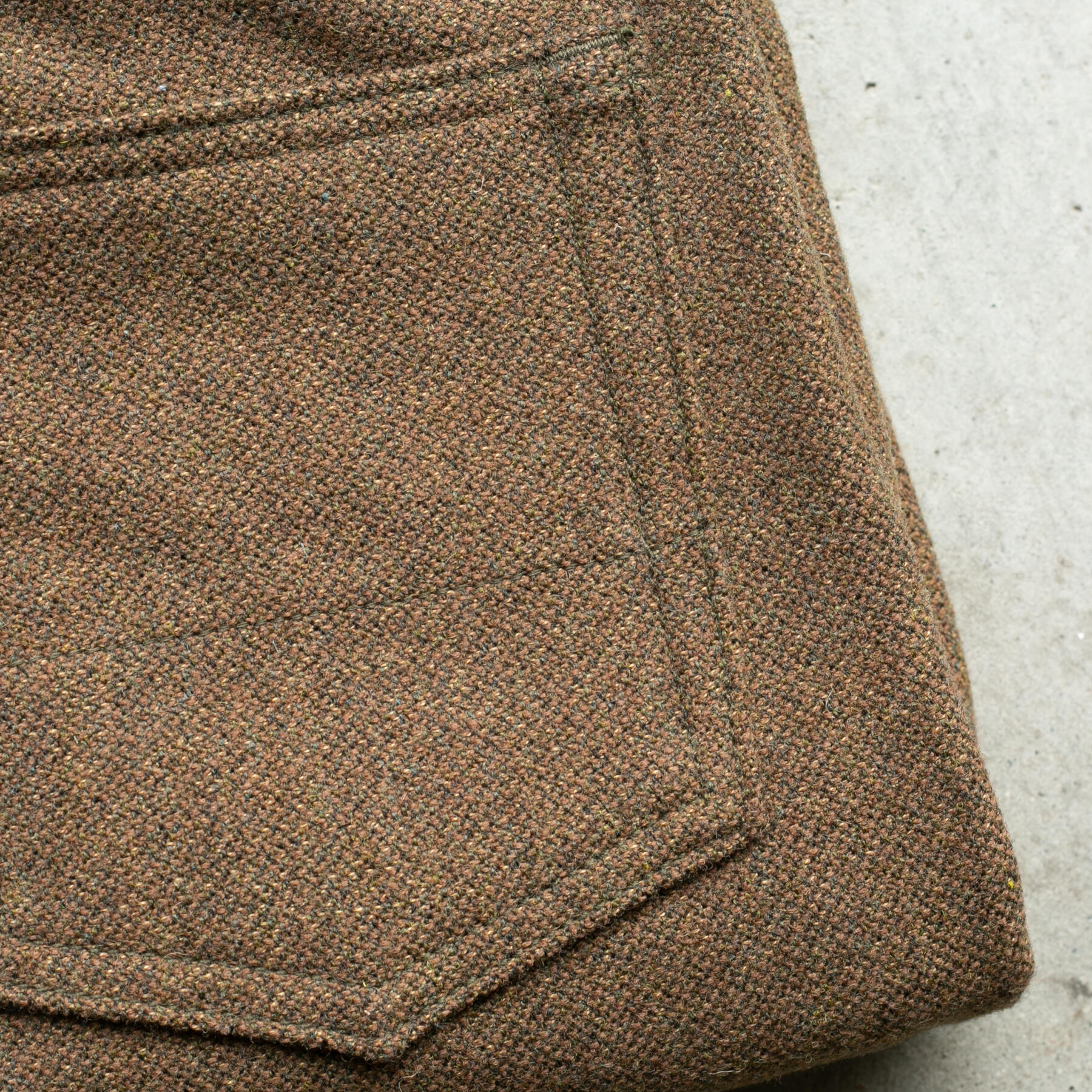 gustin #337 japan pure wool tweed - rust