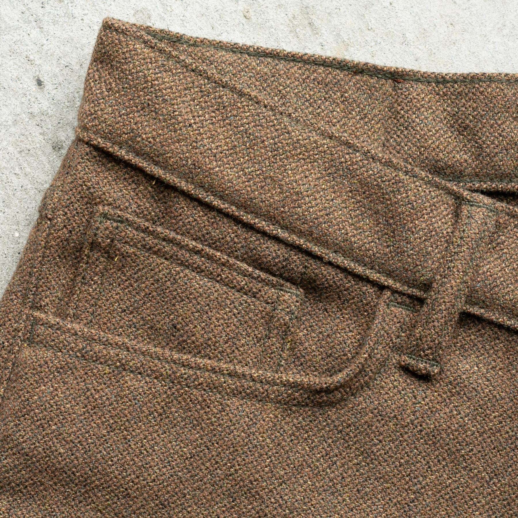 gustin #337 japan pure wool tweed - rust