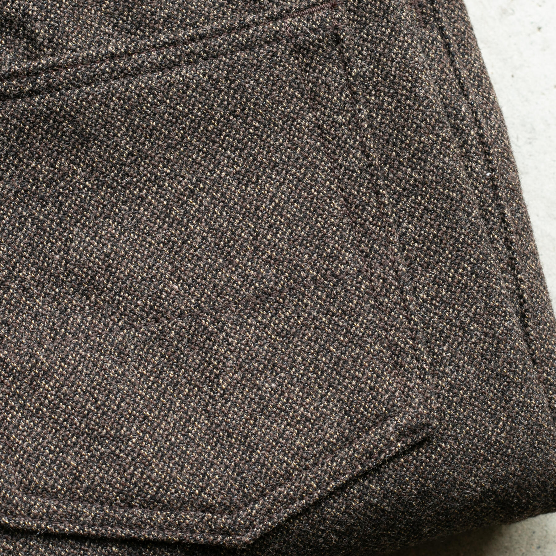 gustin #338 japan pure wool tweed - walnut