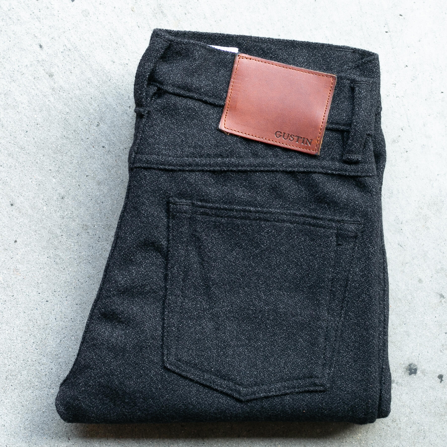 gustin #339 japan pure wool tweed - midnight