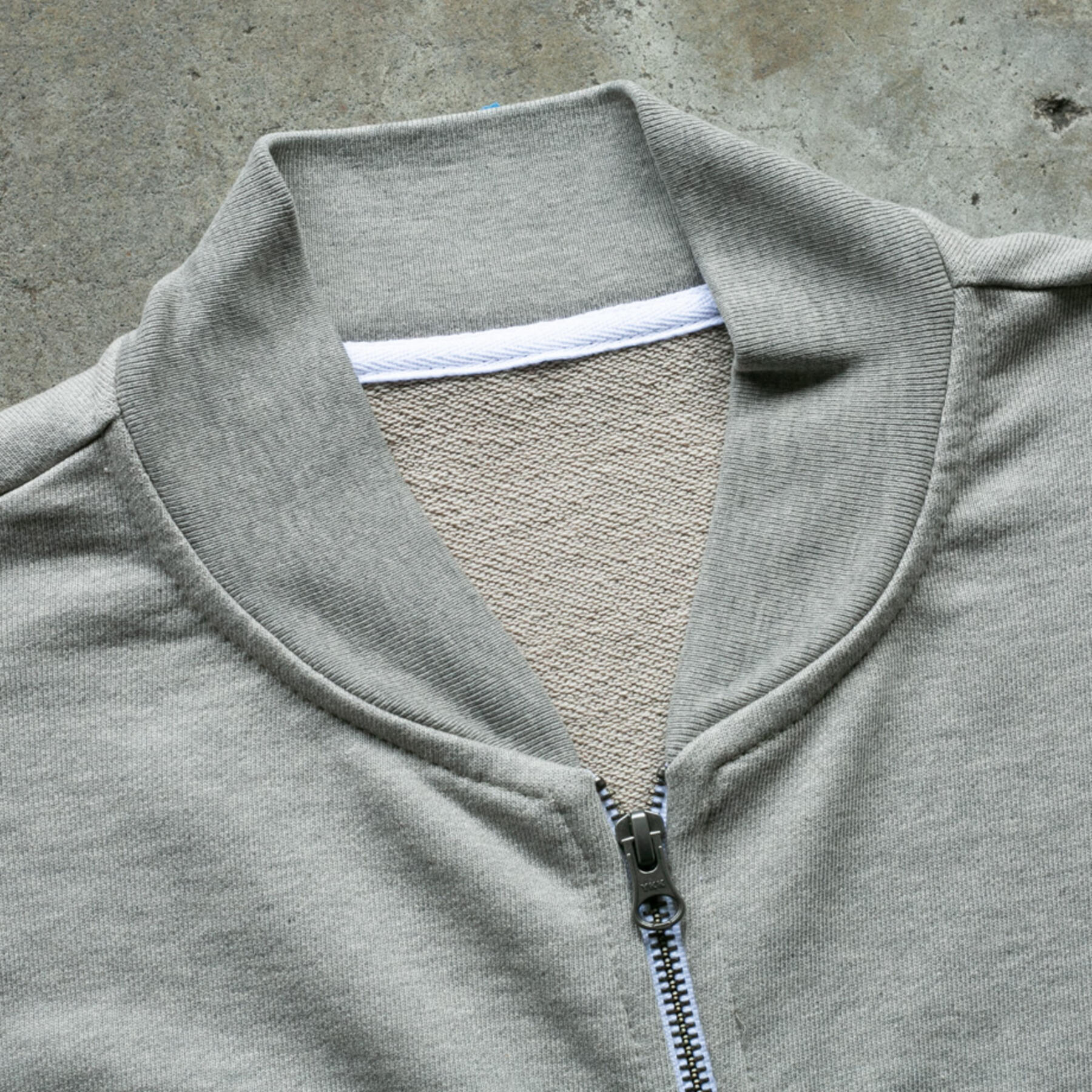 gustin french terry bomber - grey-green