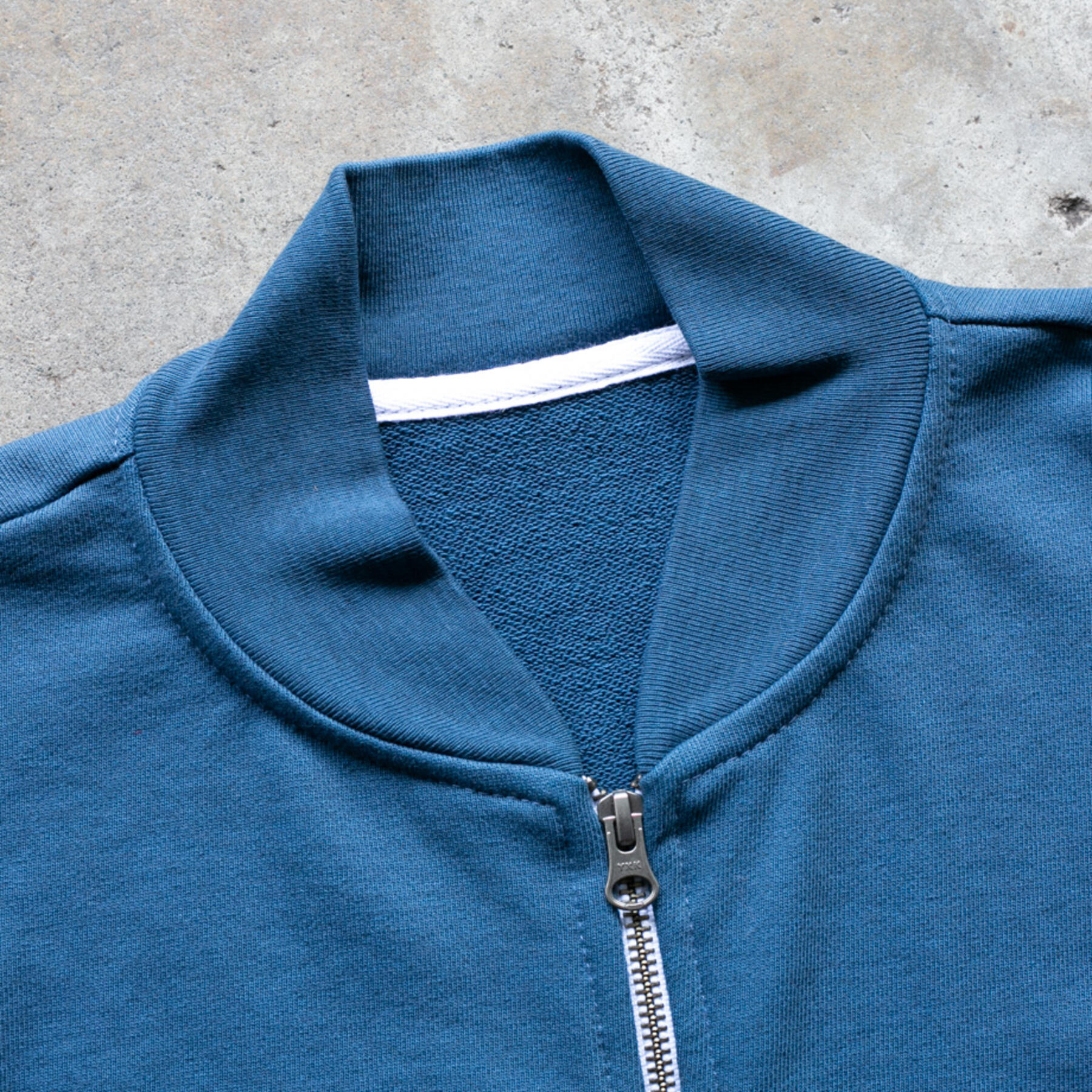 gustin french terry bomber - vintage blue