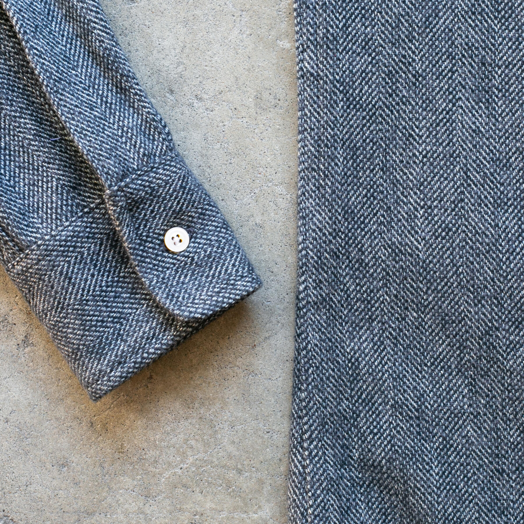 gustin #1187 japan low twist shirt - navy