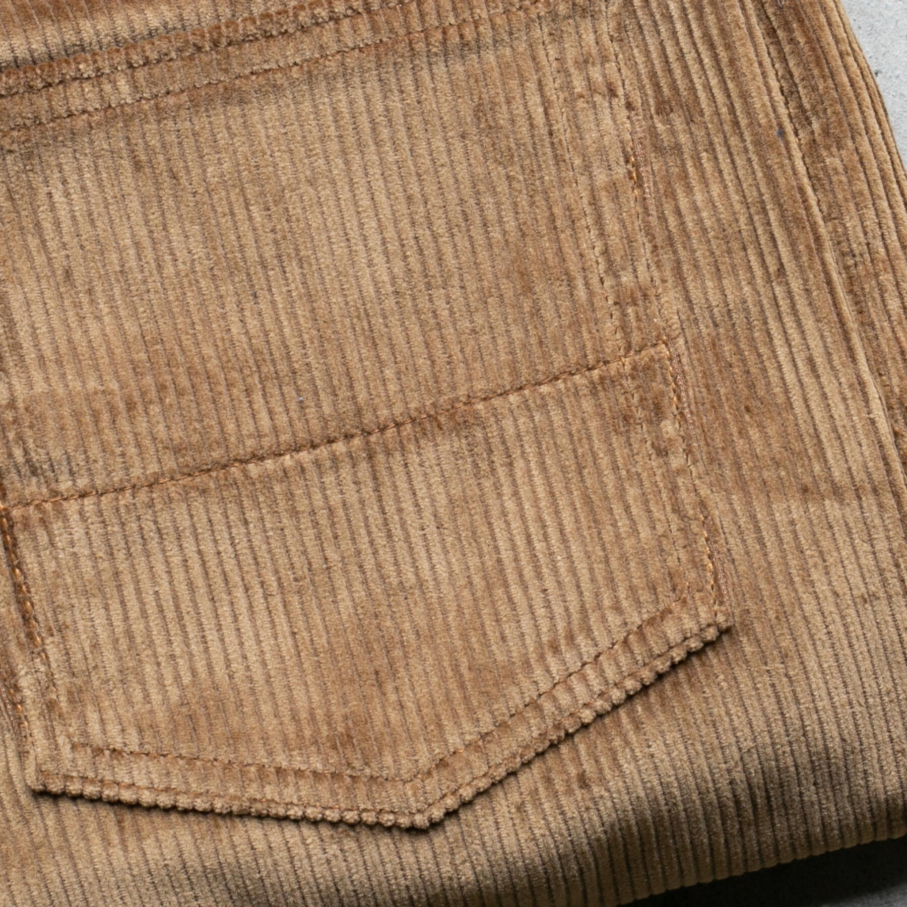 gustin #343 japan chunky cord 5 pocket - camel